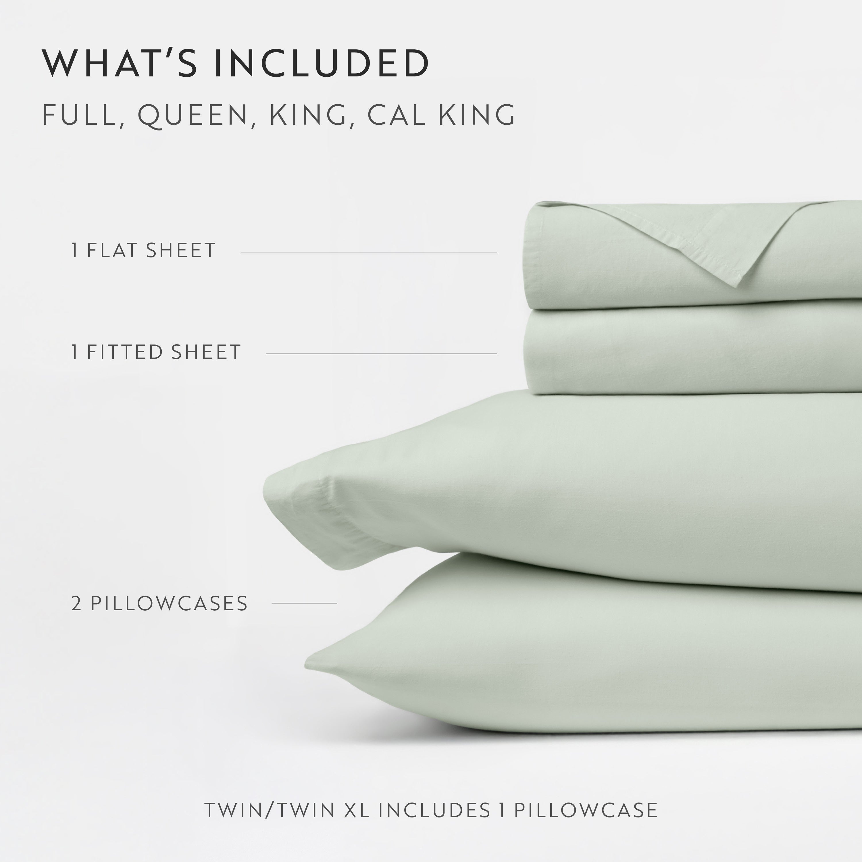 4-Piece 100% Cotton Percale Sheet Set