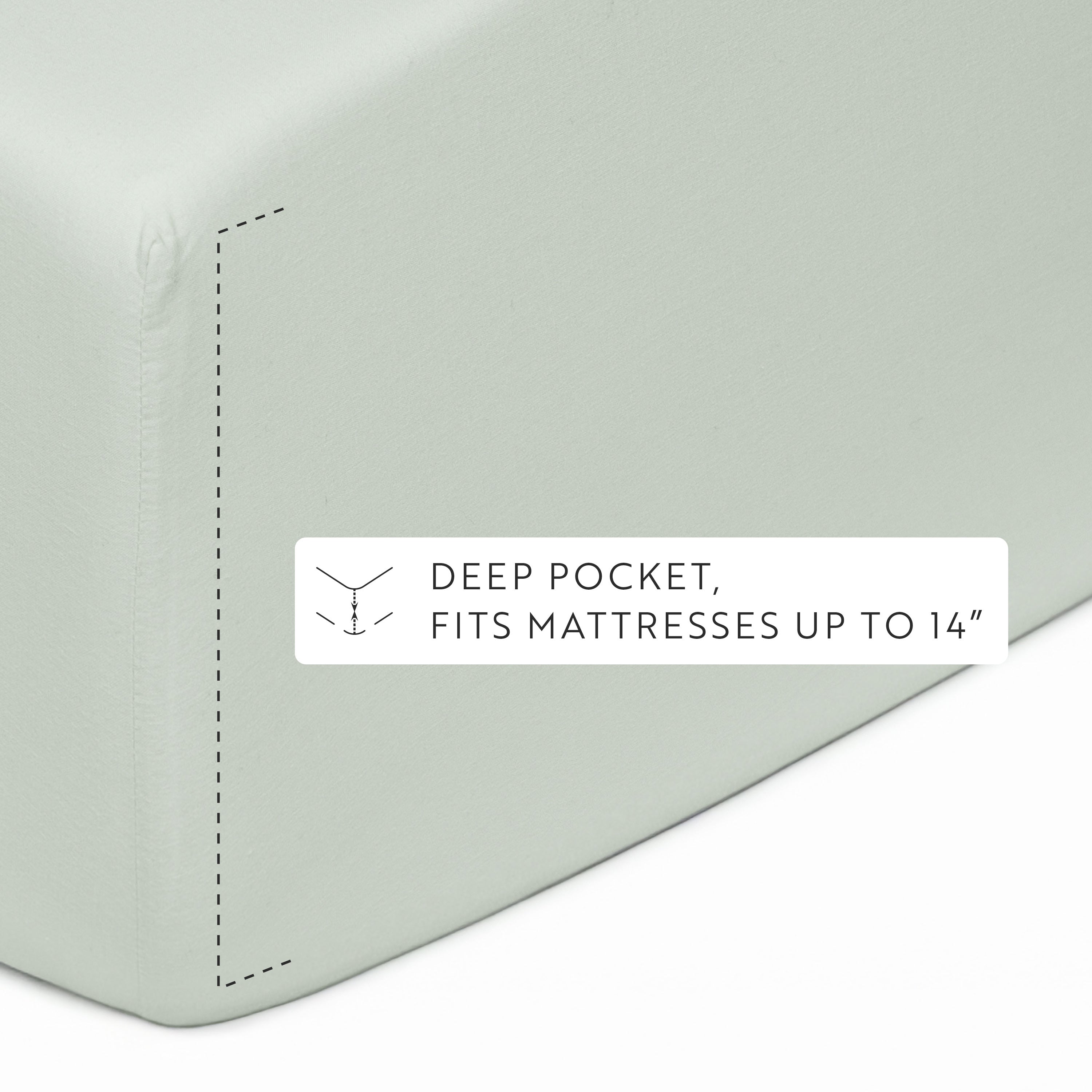 4-Piece 100% Cotton Percale Sheet Set