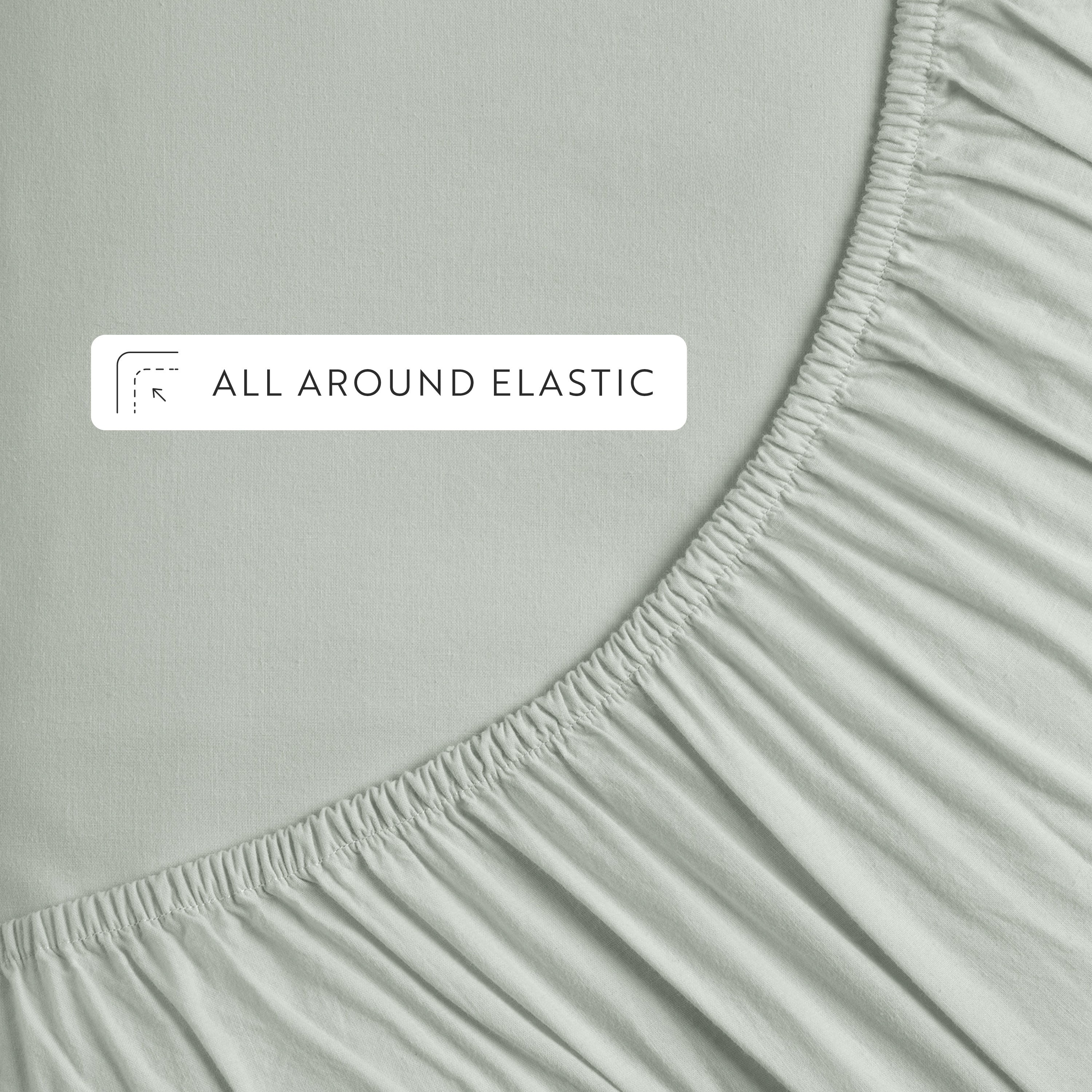 4-Piece 100% Cotton Percale Sheet Set