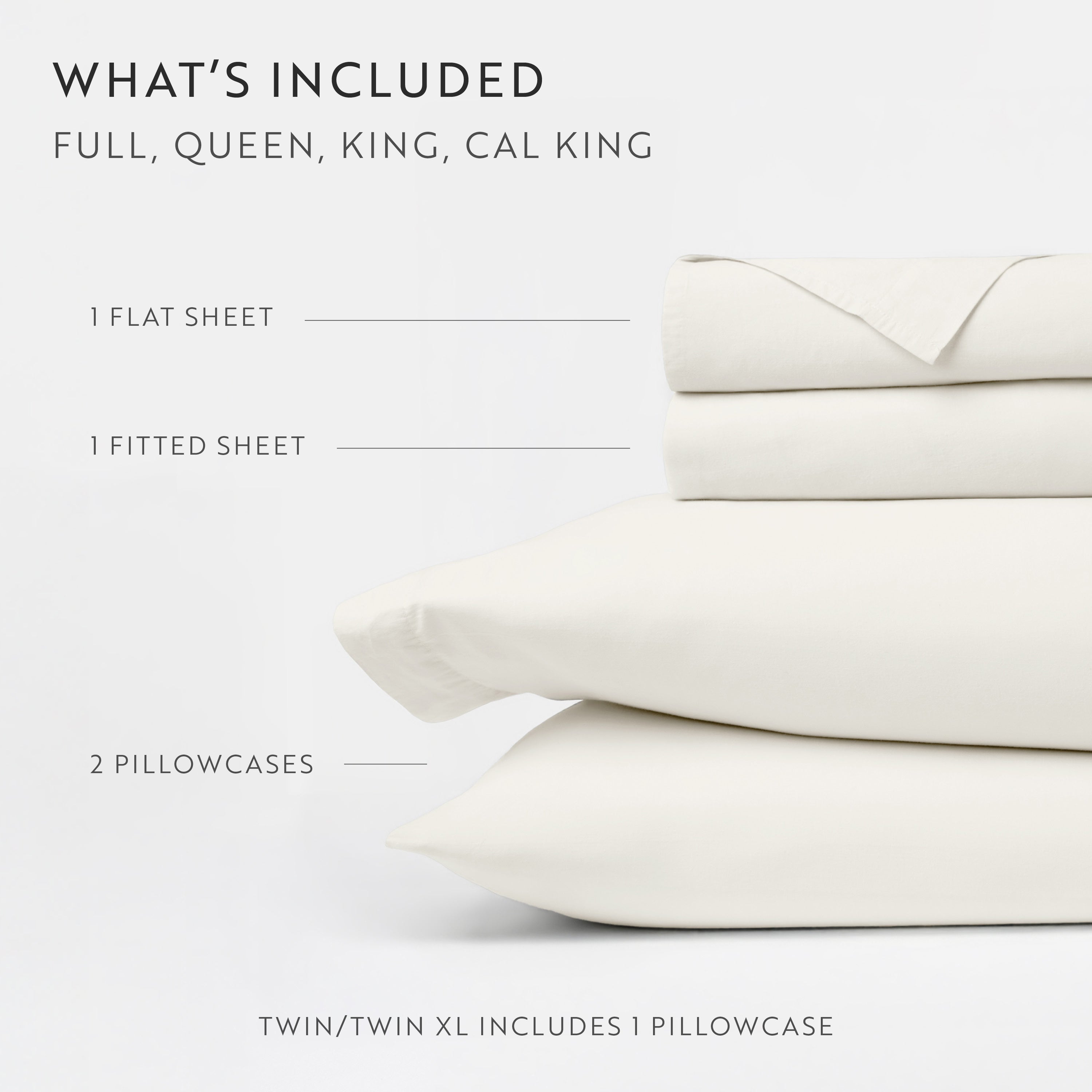 4-Piece 100% Cotton Percale Sheet Set