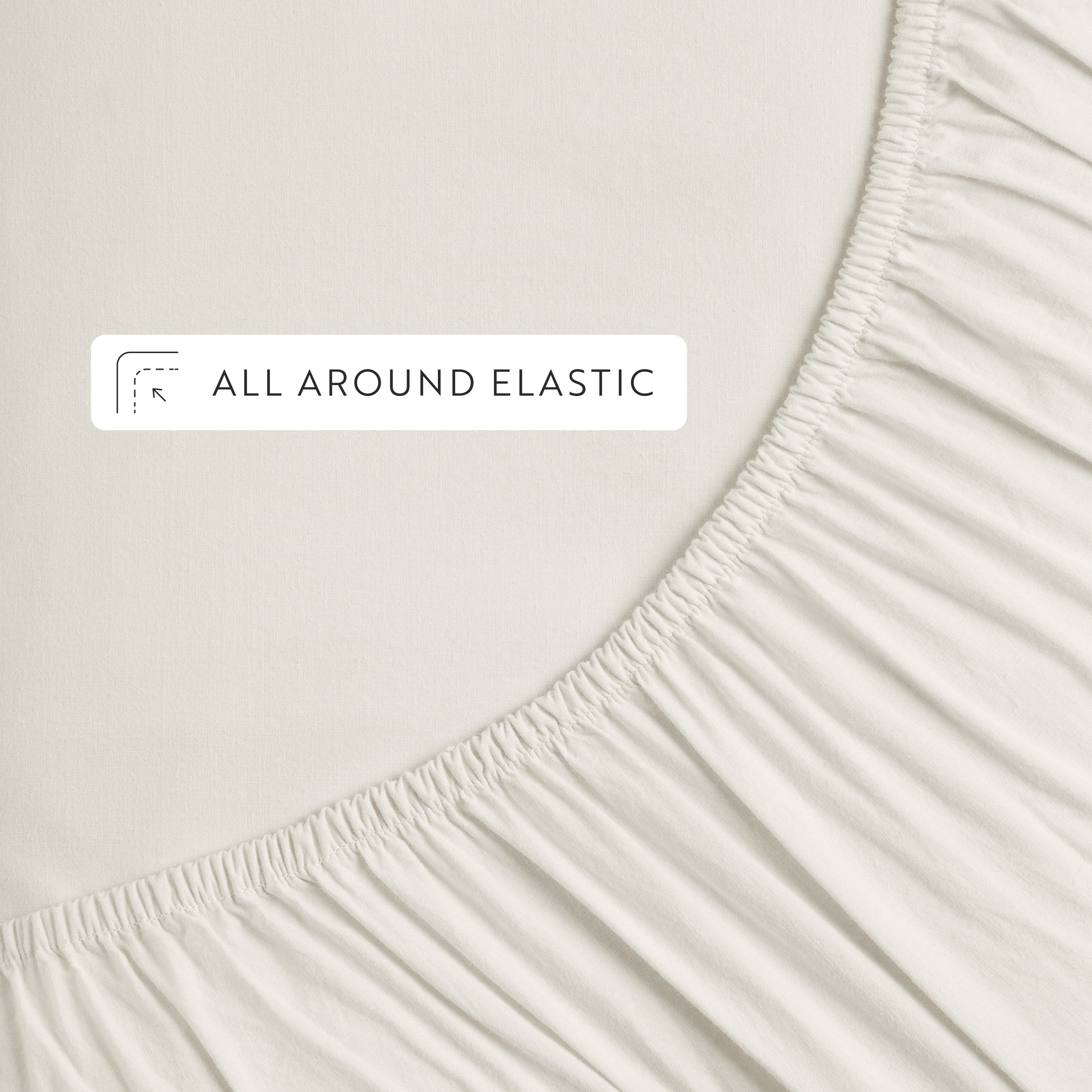 4-Piece 100% Cotton Percale Sheet Set