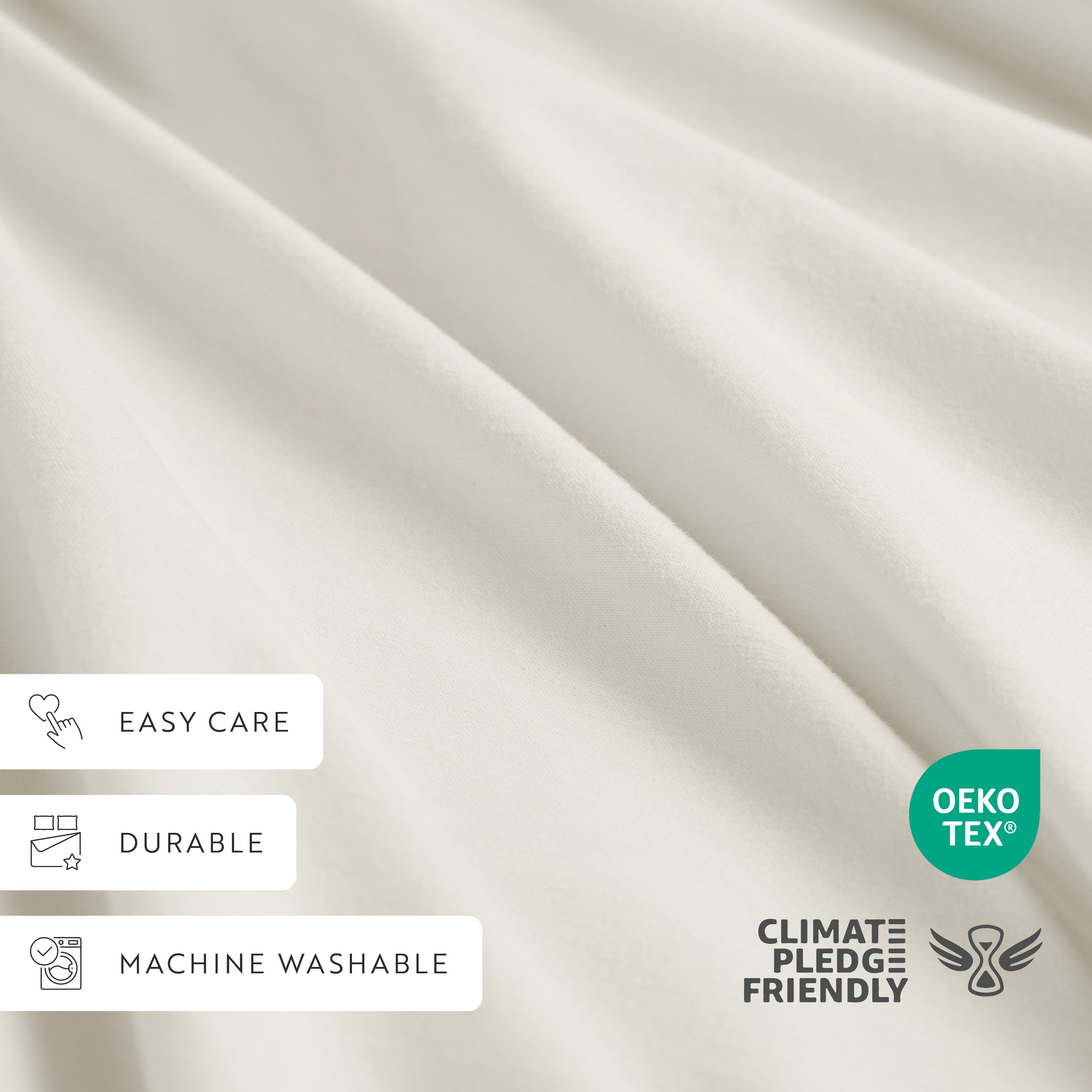 4-Piece 100% Cotton Percale Sheet Set