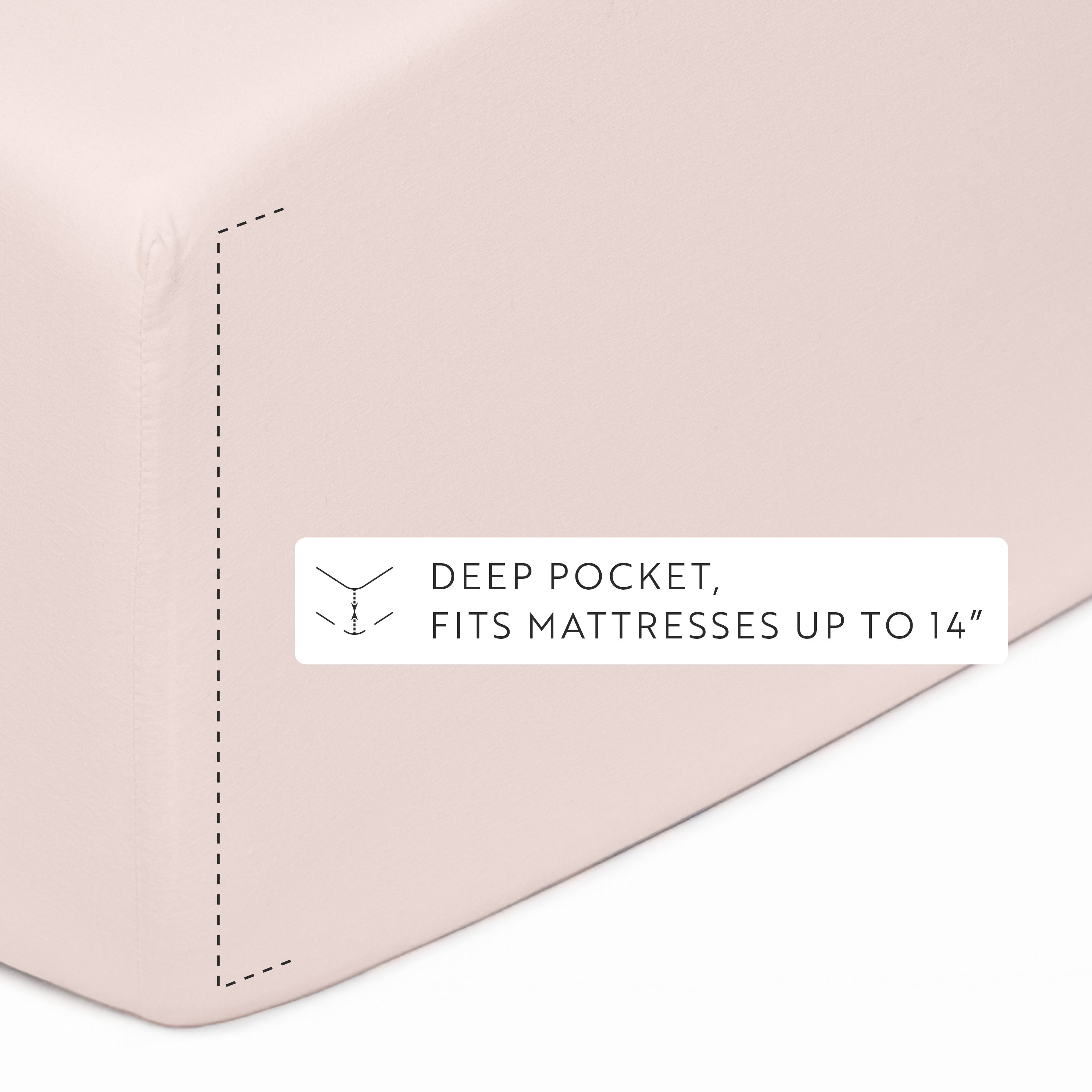 4-Piece 100% Cotton Percale Sheet Set