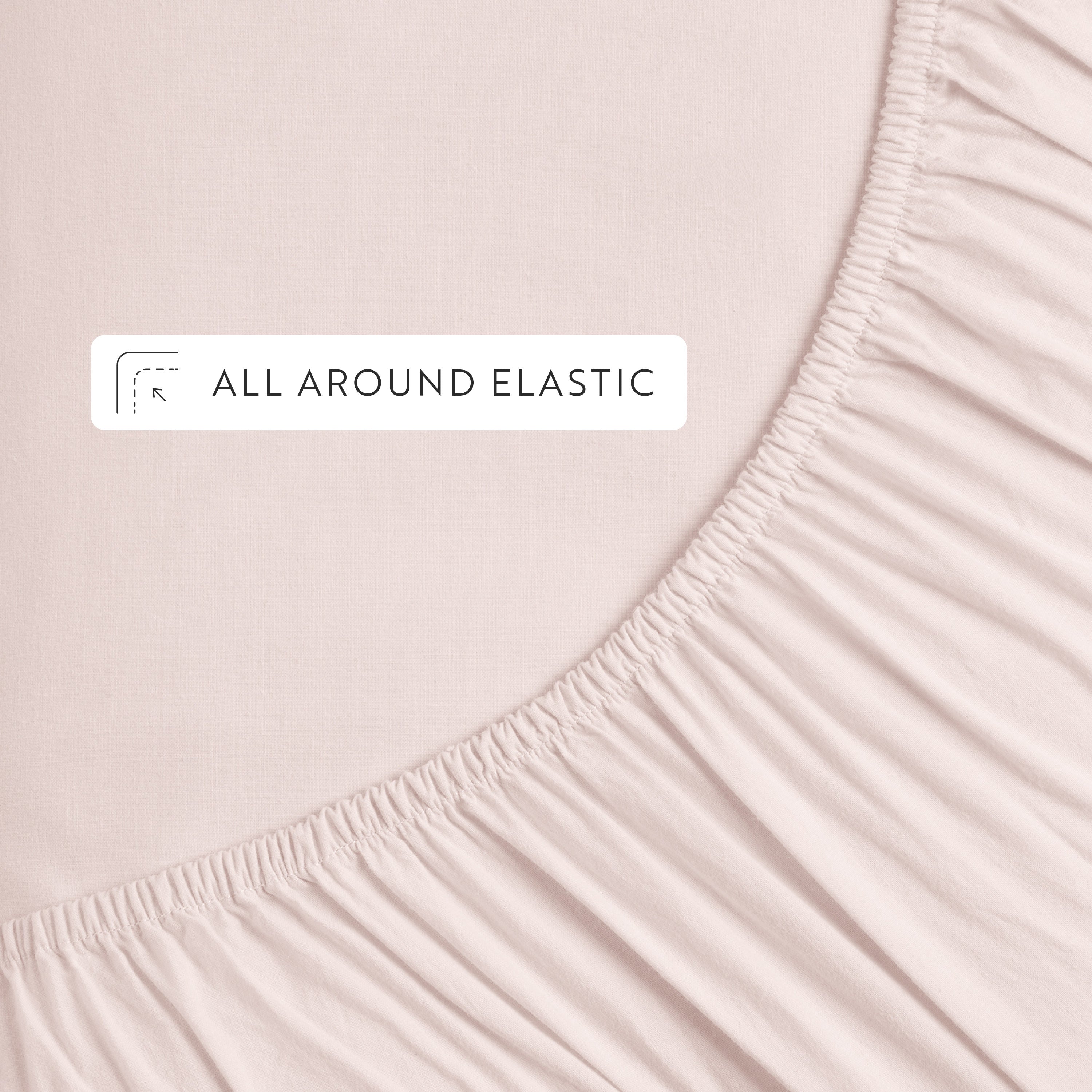 4-Piece 100% Cotton Percale Sheet Set