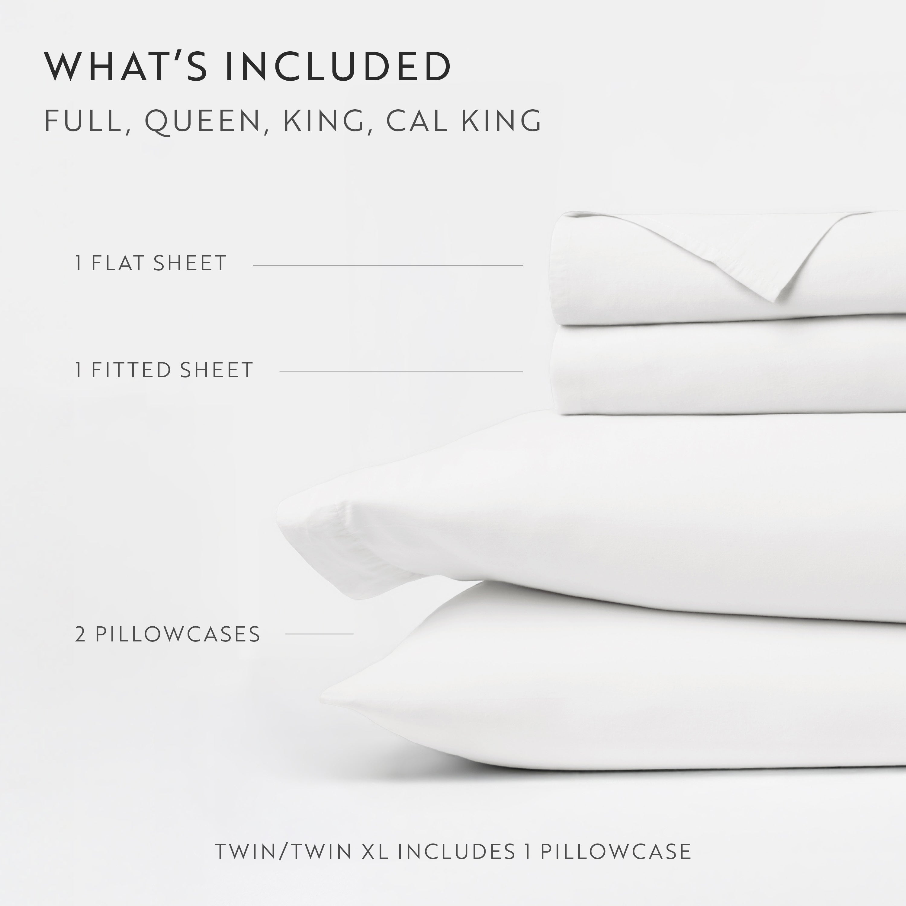 4-Piece 100% Cotton Percale Sheet Set