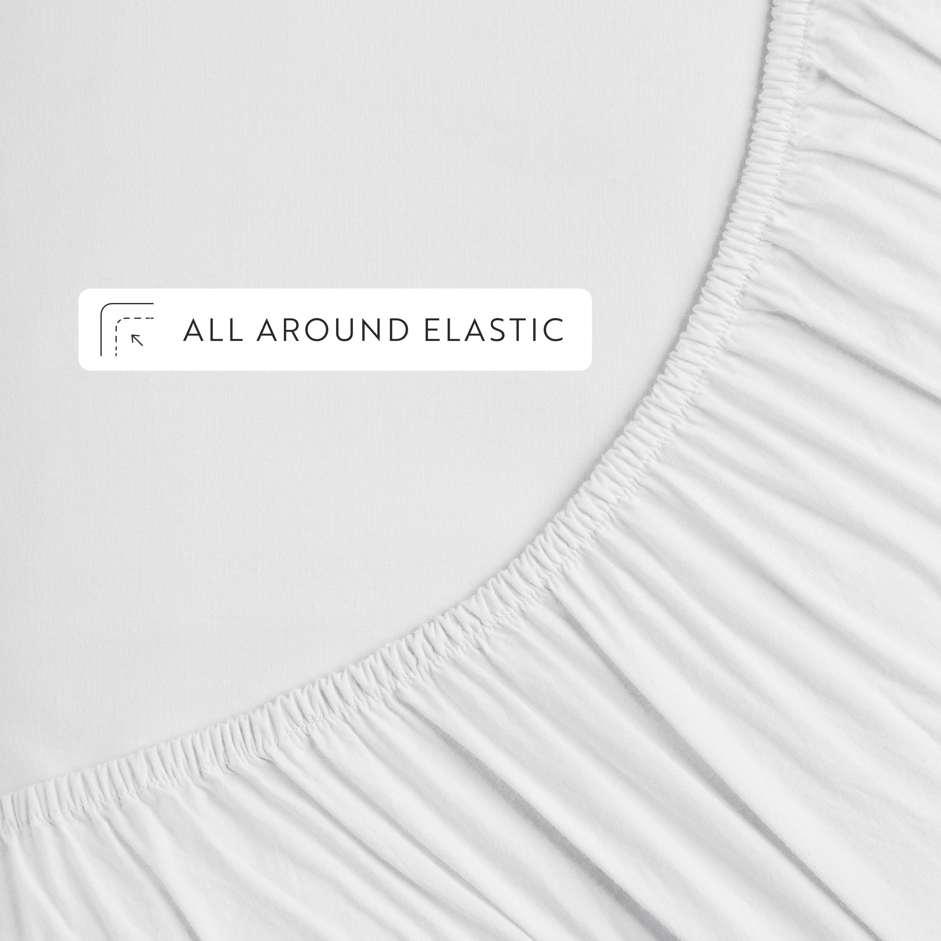 4-Piece 100% Cotton Percale Sheet Set