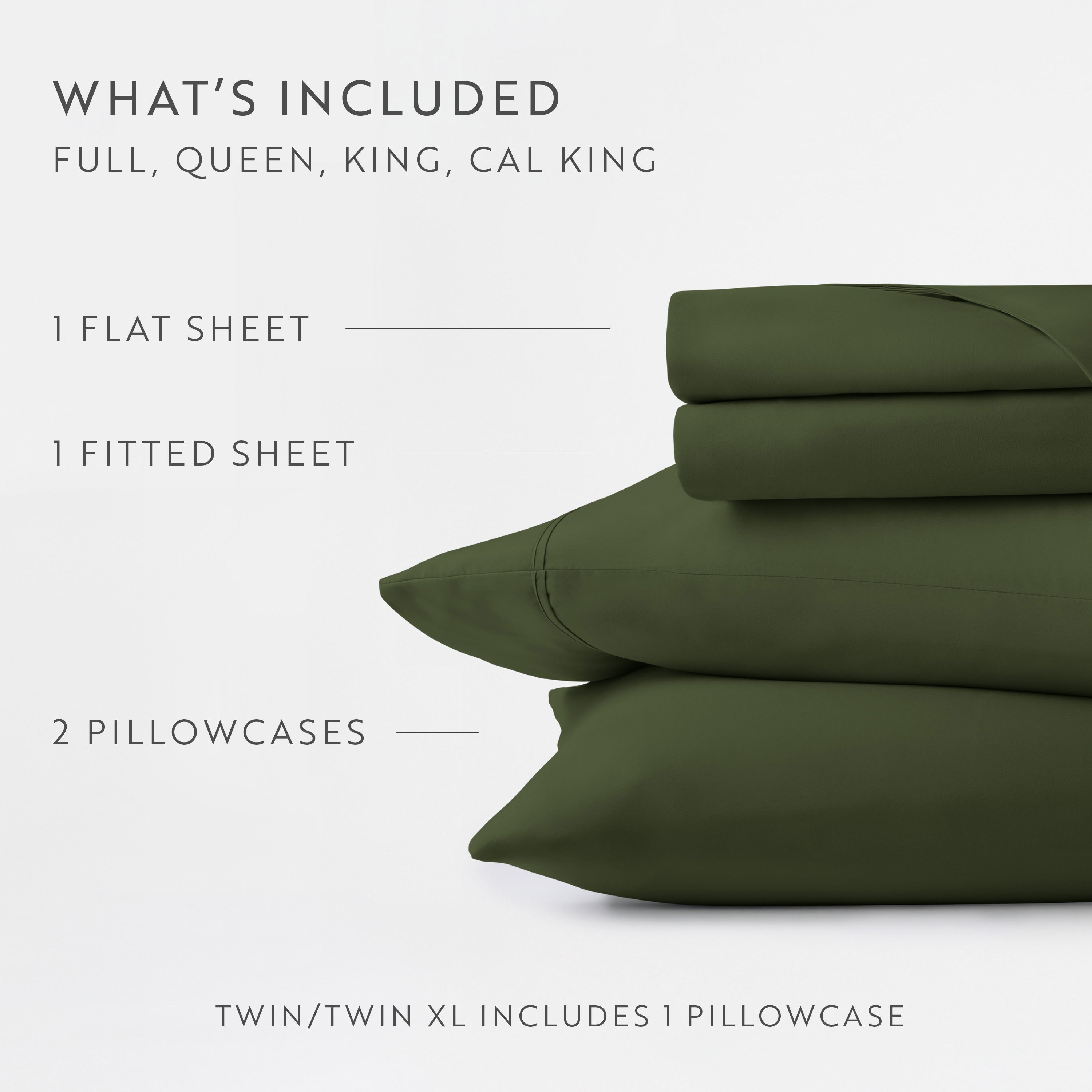 4-Piece Double Brushed Solid Sheet Set