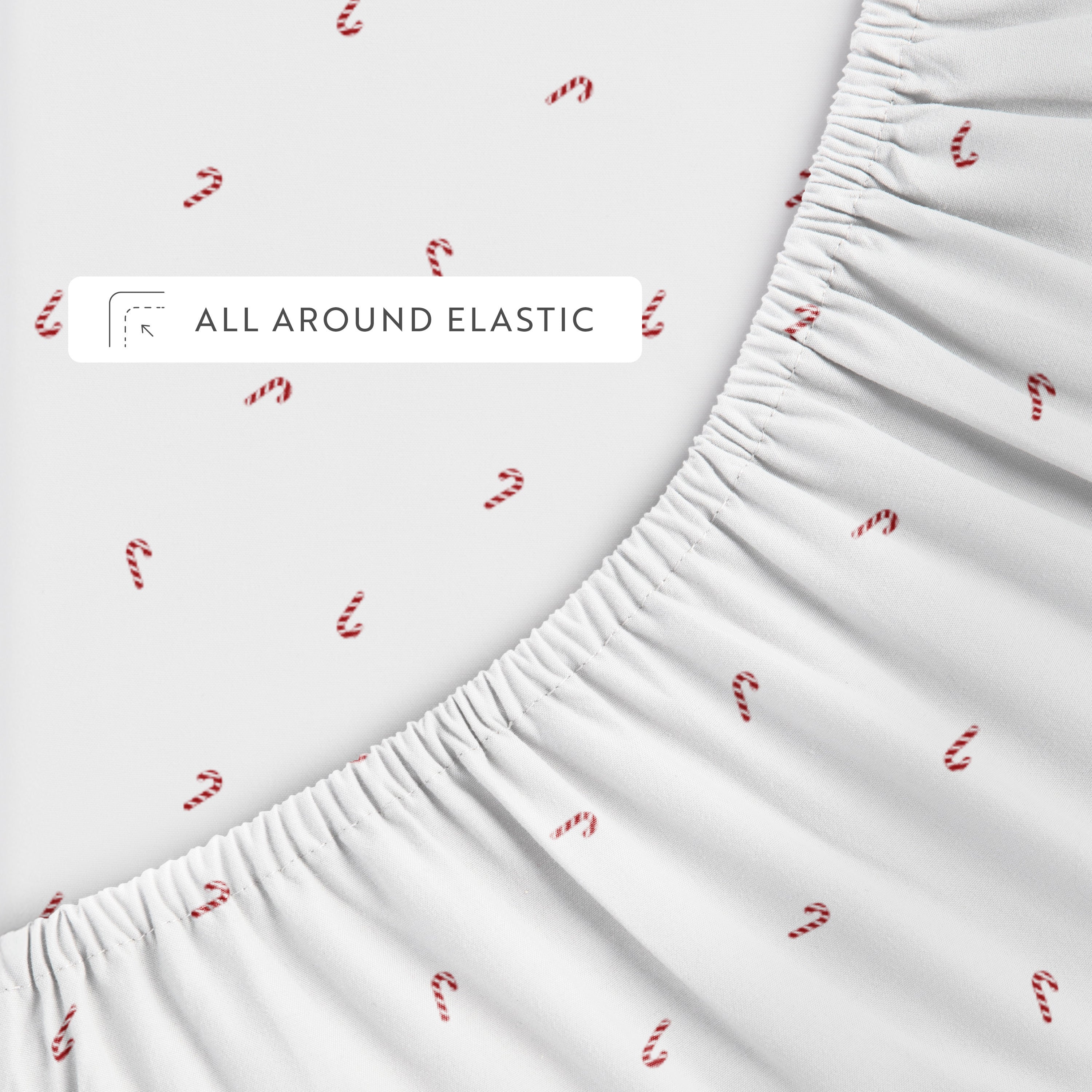 Candy Cane 4-Piece Patterned Sheet Set