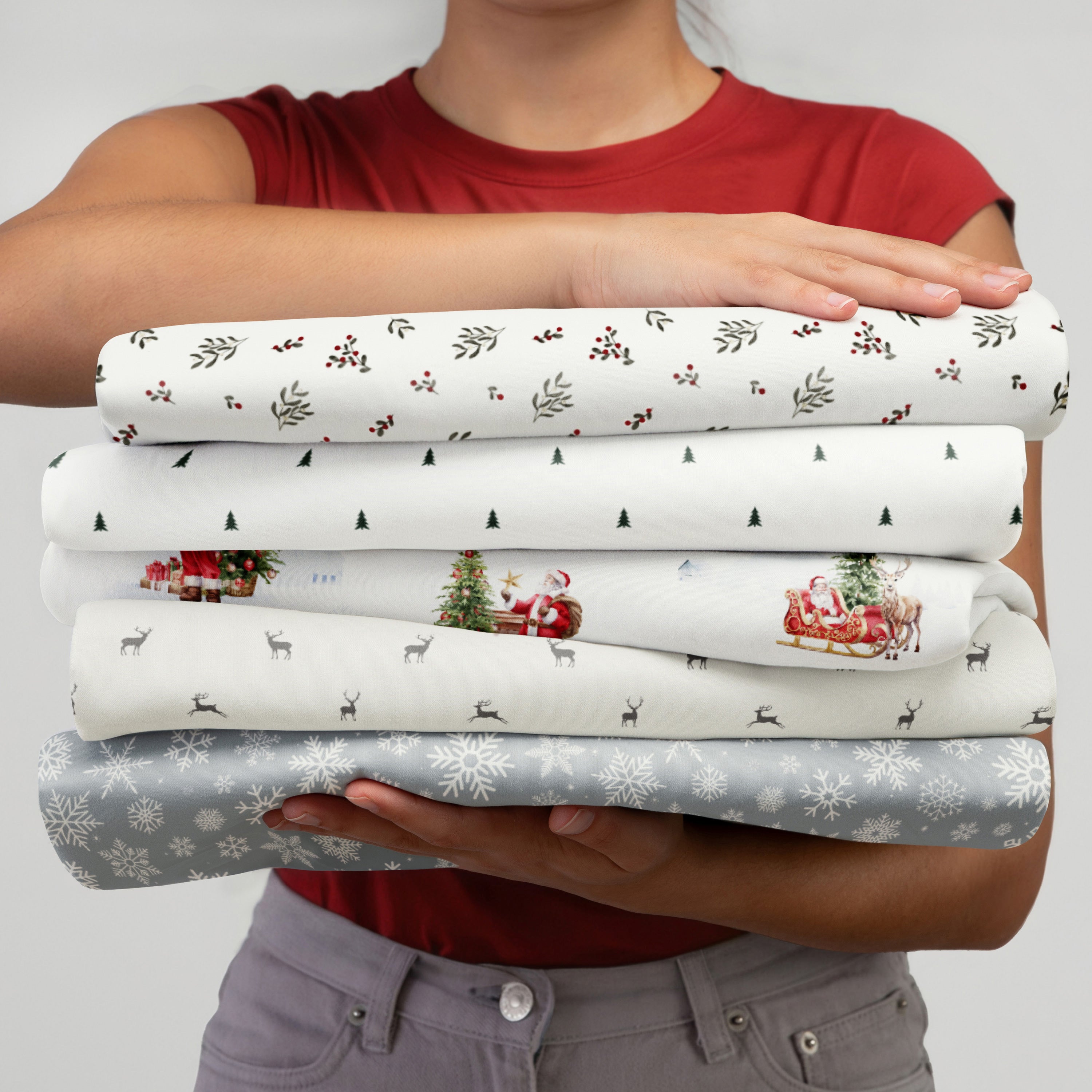 Candy Cane 4-Piece Patterned Sheet Set