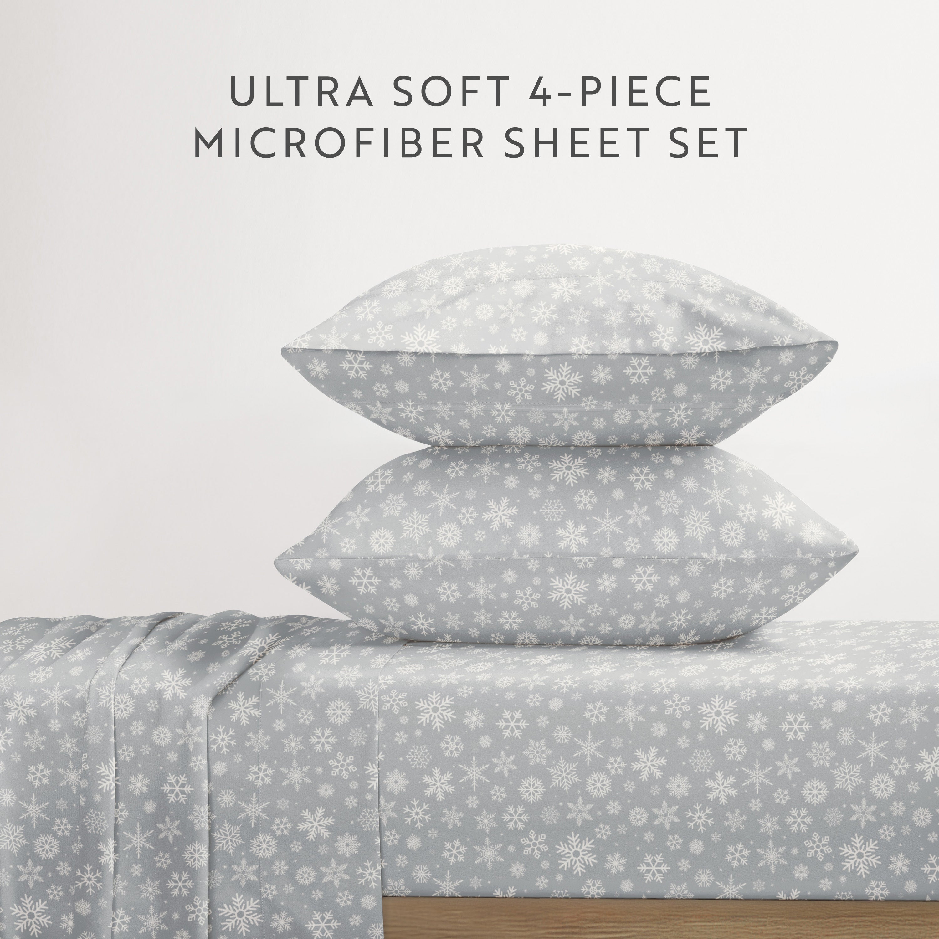 Let It Snow 4-Piece Patterned Sheet Set