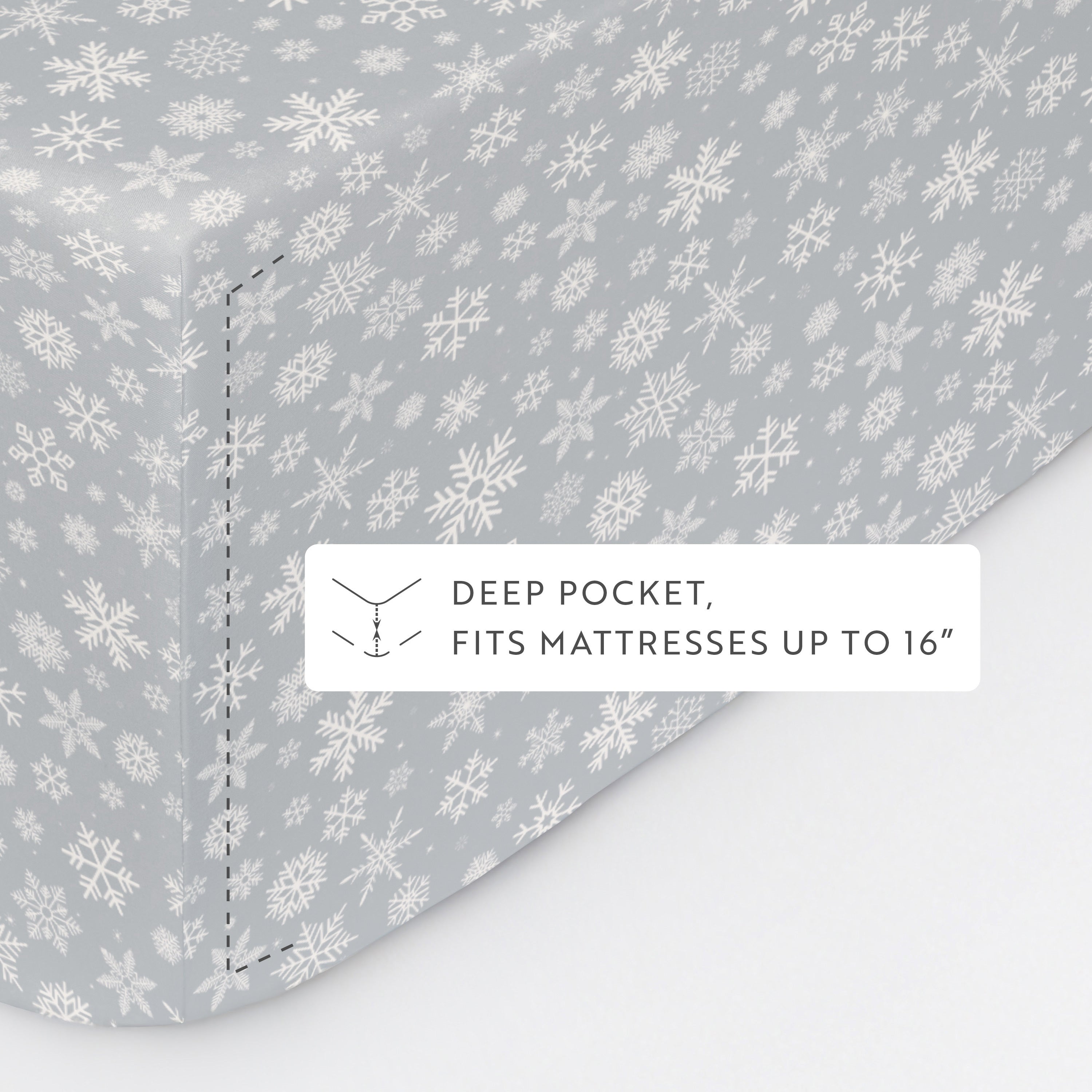 Let It Snow 4-Piece Patterned Sheet Set