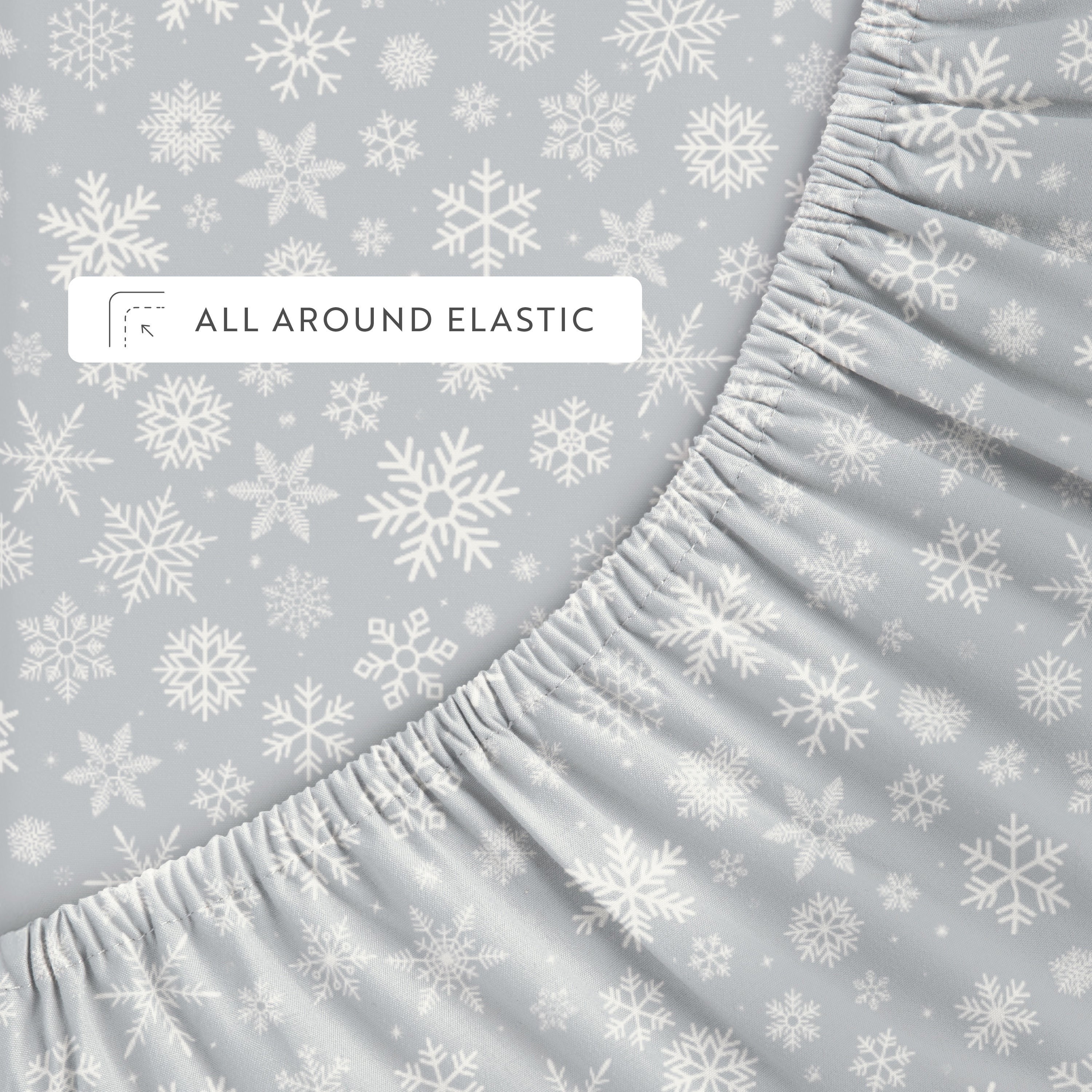 Let It Snow 4-Piece Patterned Sheet Set