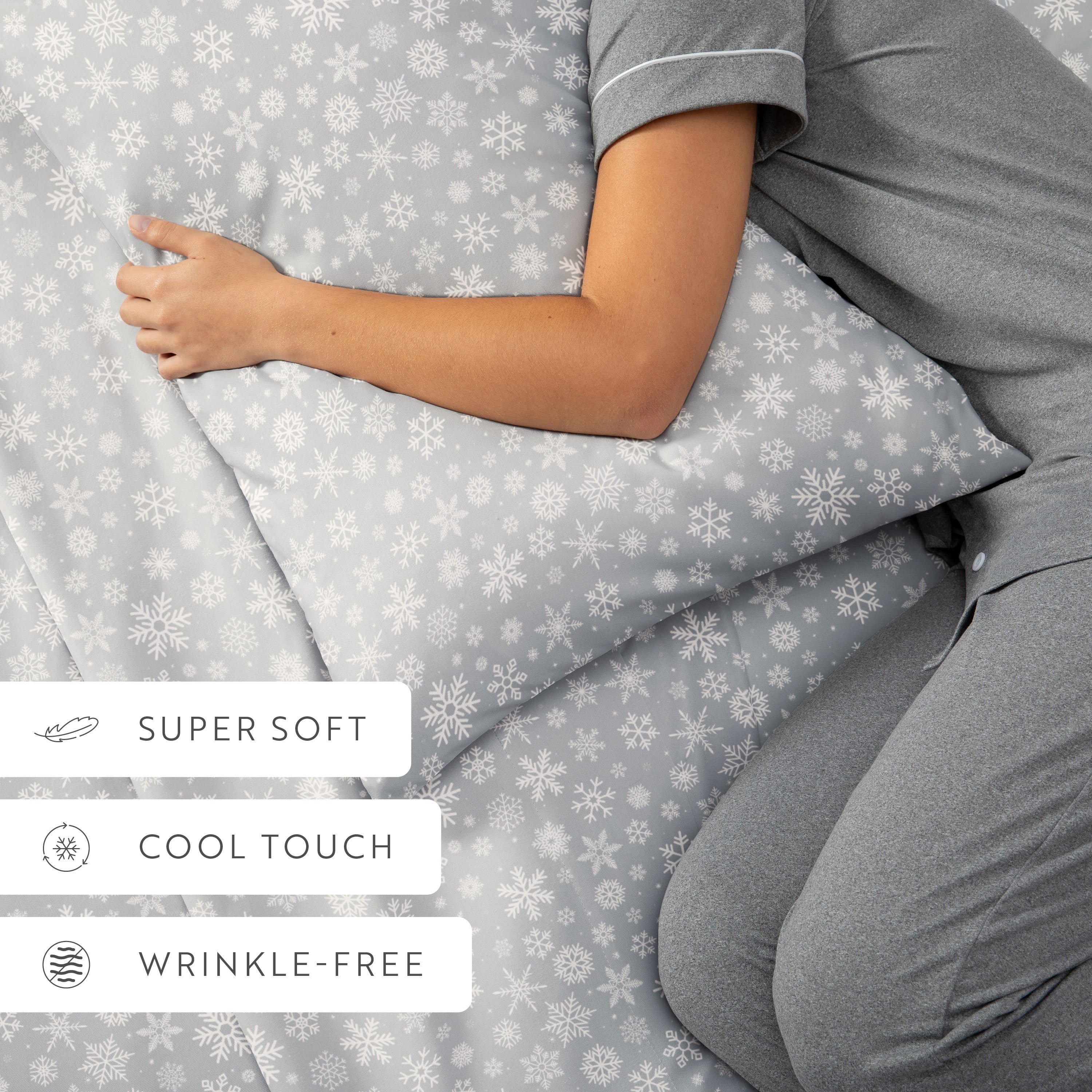 Let It Snow 4-Piece Patterned Sheet Set