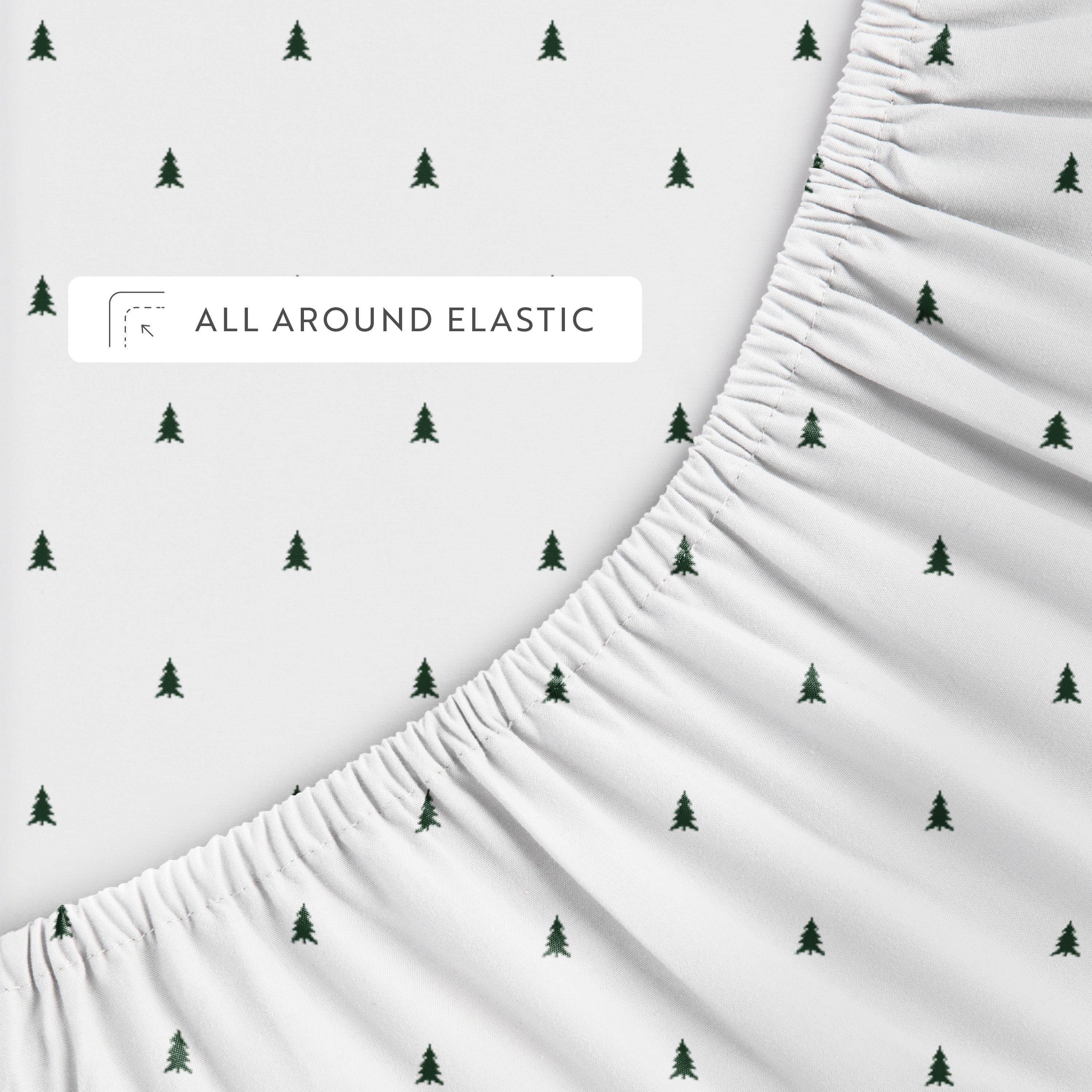 Pine Tree 4-Piece Patterned Sheet Set