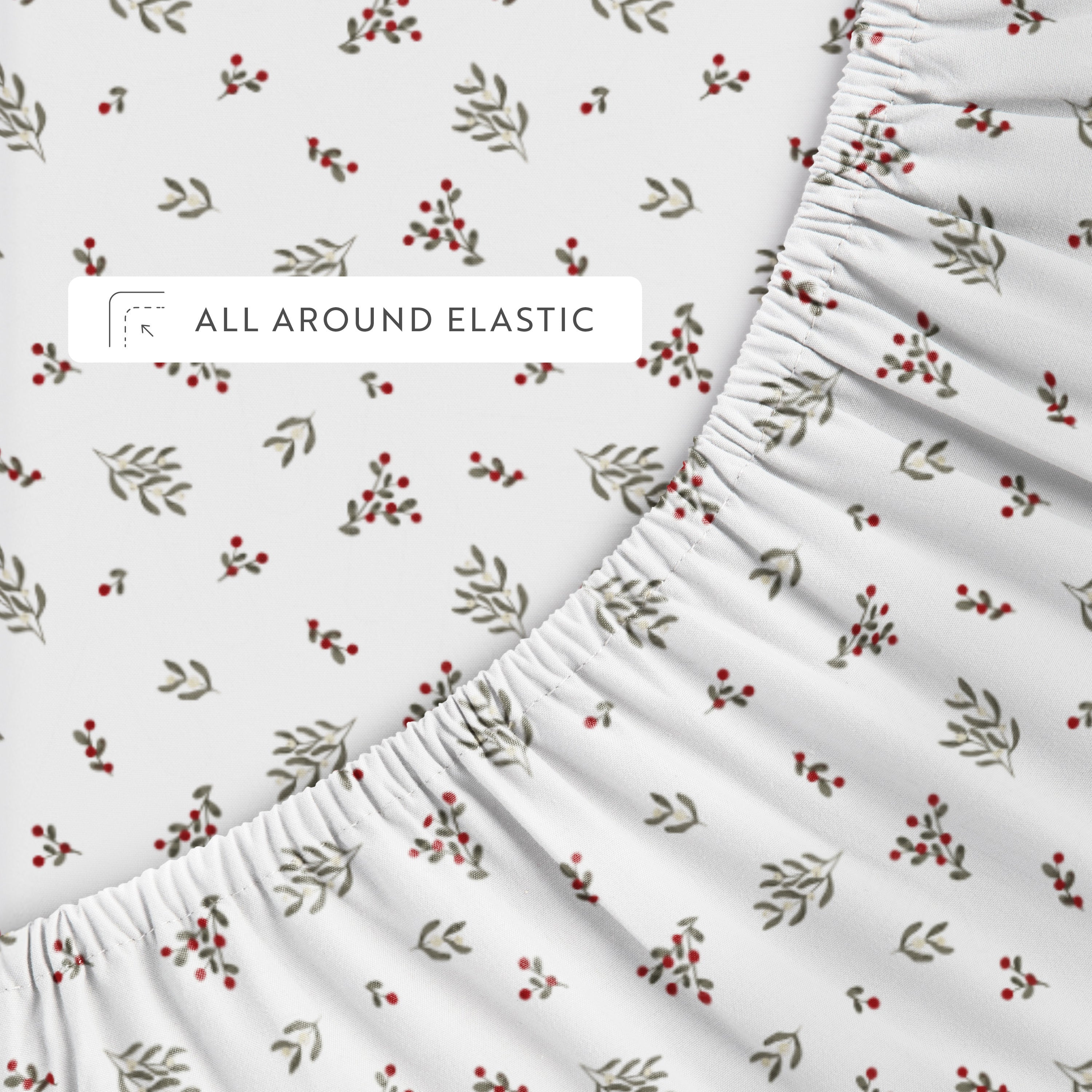 Winter Berries 4-Piece Patterned Sheet Set