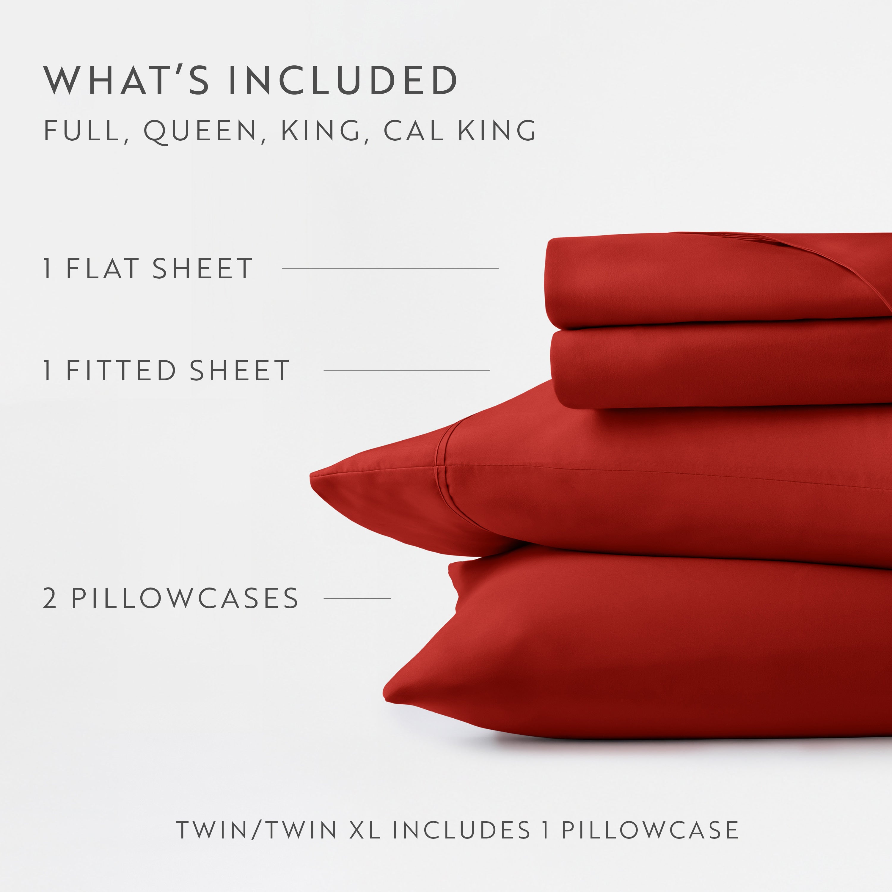 4-Piece Double Brushed Solid Sheet Set