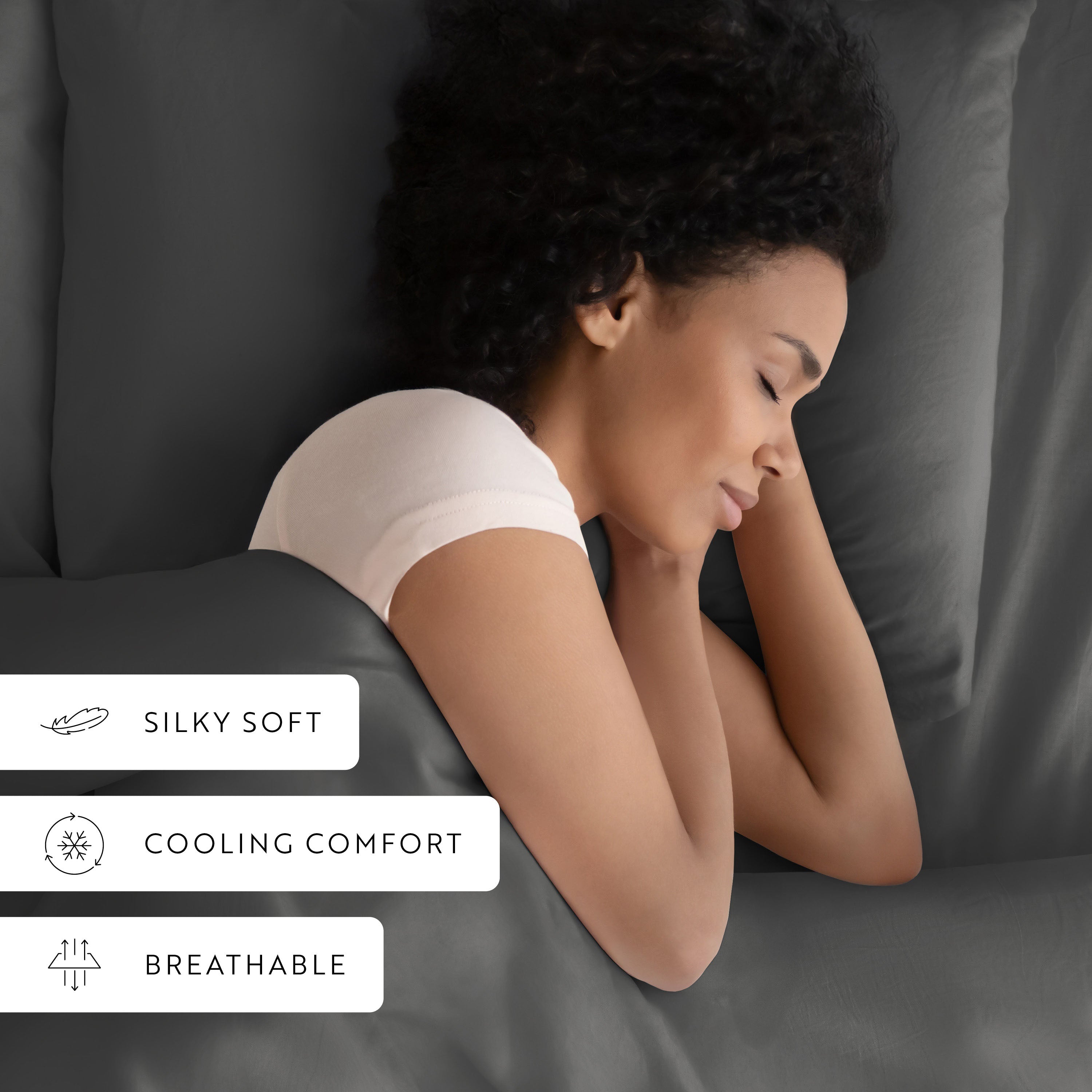 Naturally Cooling 4-Piece Bamboo Sheet Set