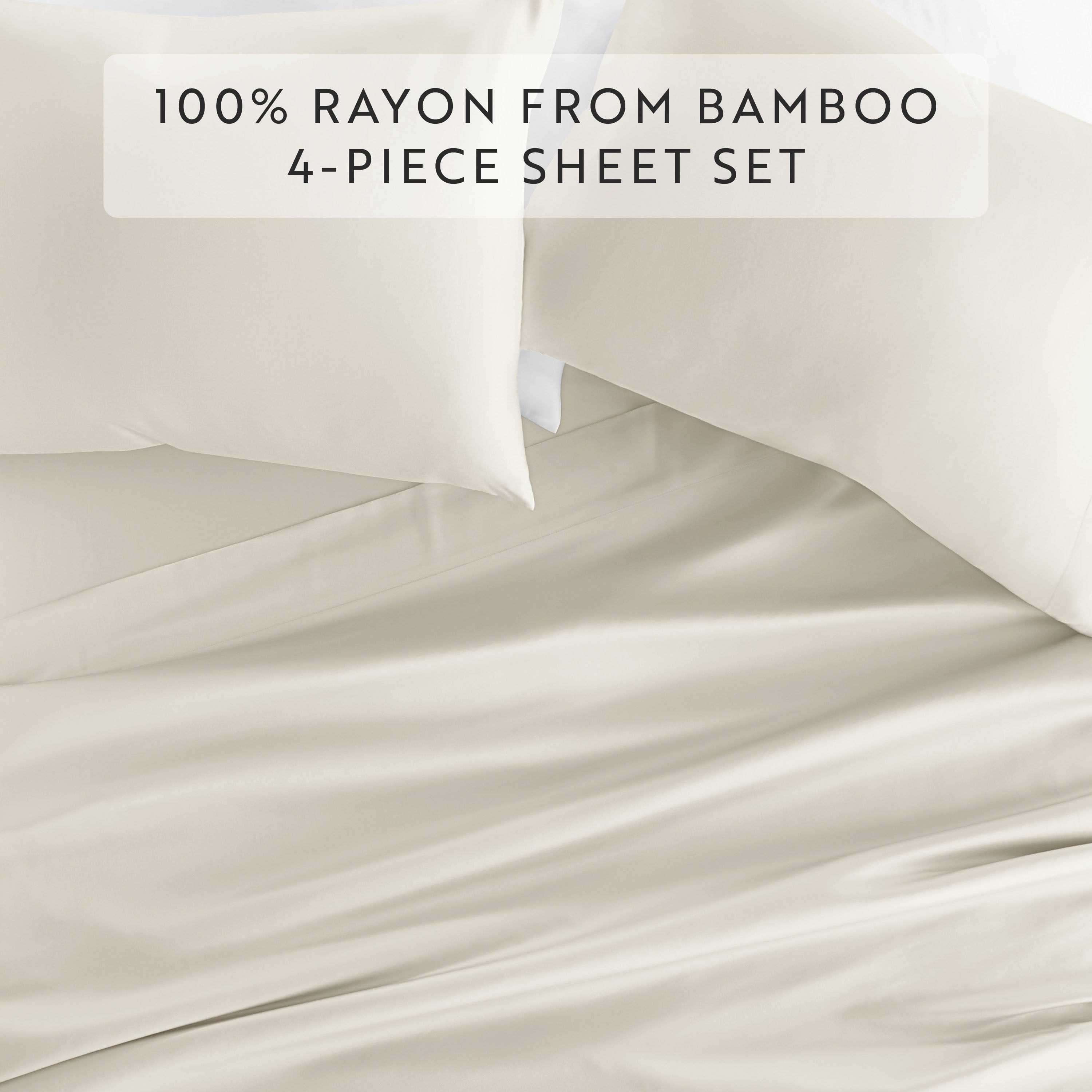 Naturally Cooling 4-Piece Bamboo Sheet Set