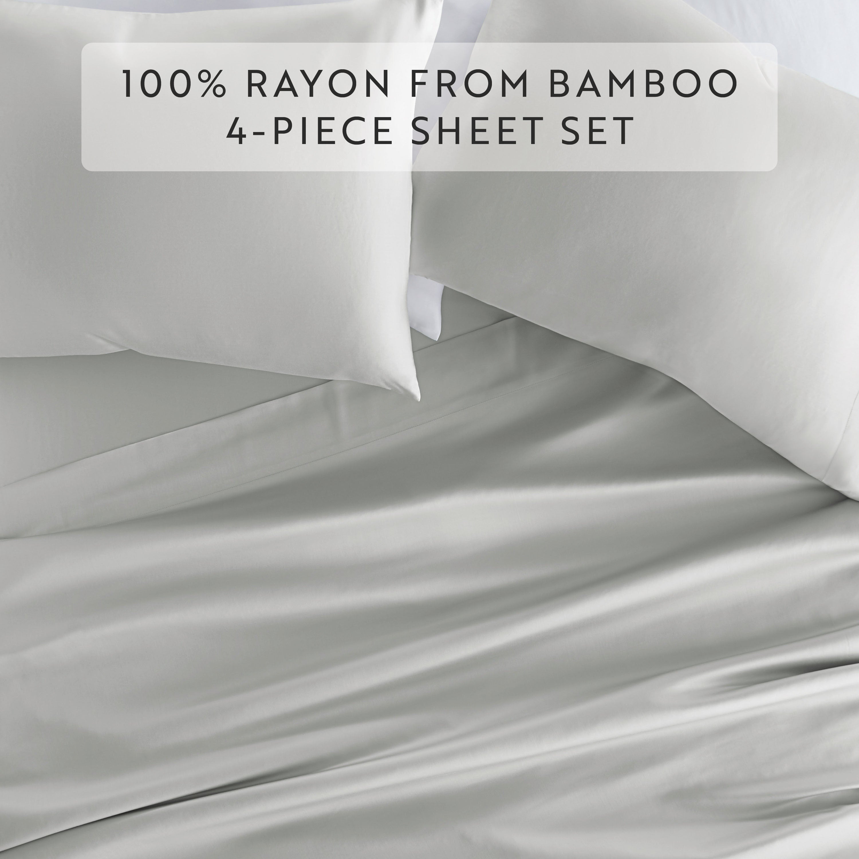 Naturally Cooling 4-Piece Bamboo Sheet Set