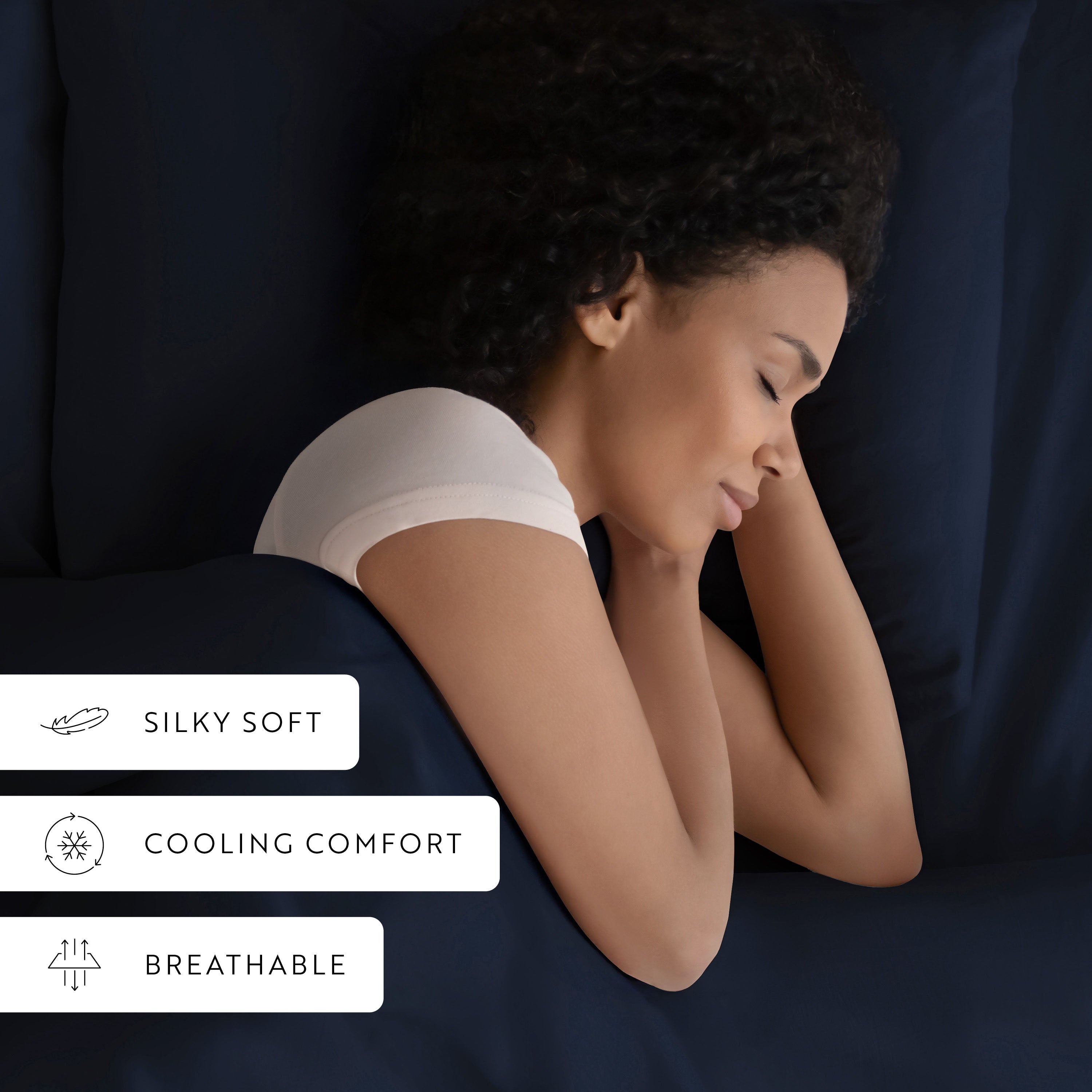 Naturally Cooling 4-Piece Bamboo Sheet Set