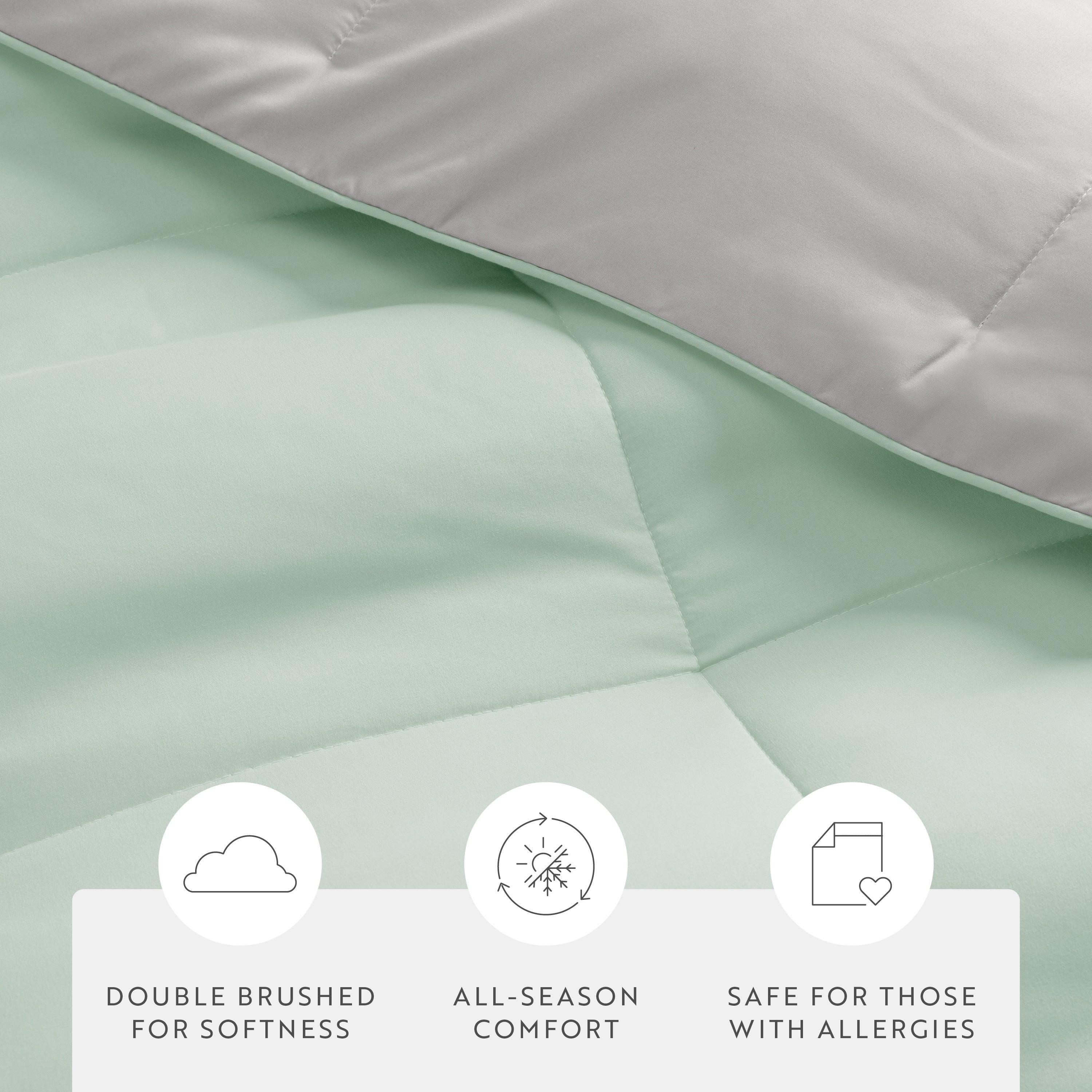 Lightweight All Season Reversible Down-Alternative Comforter Set