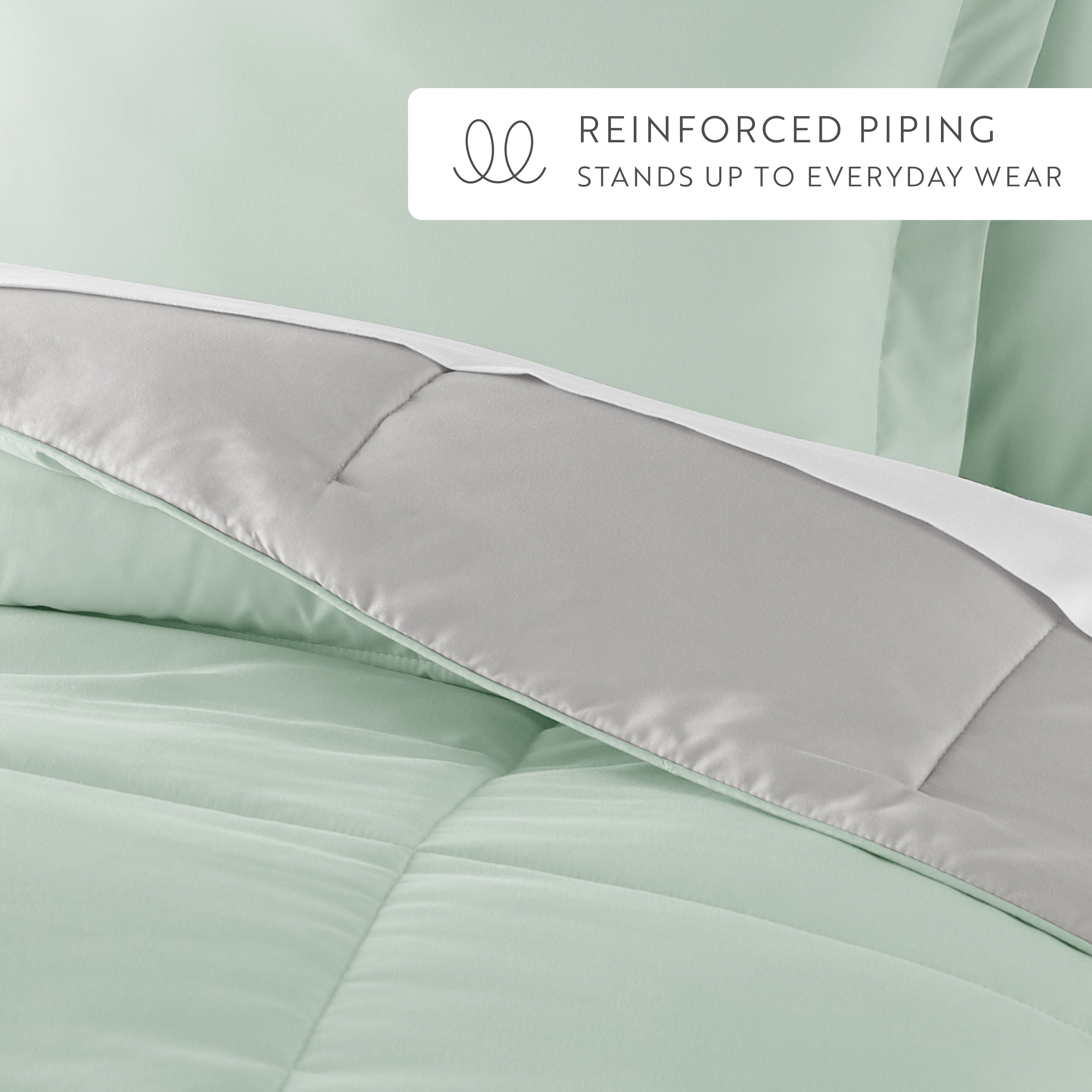 Lightweight All Season Reversible Down-Alternative Comforter Set