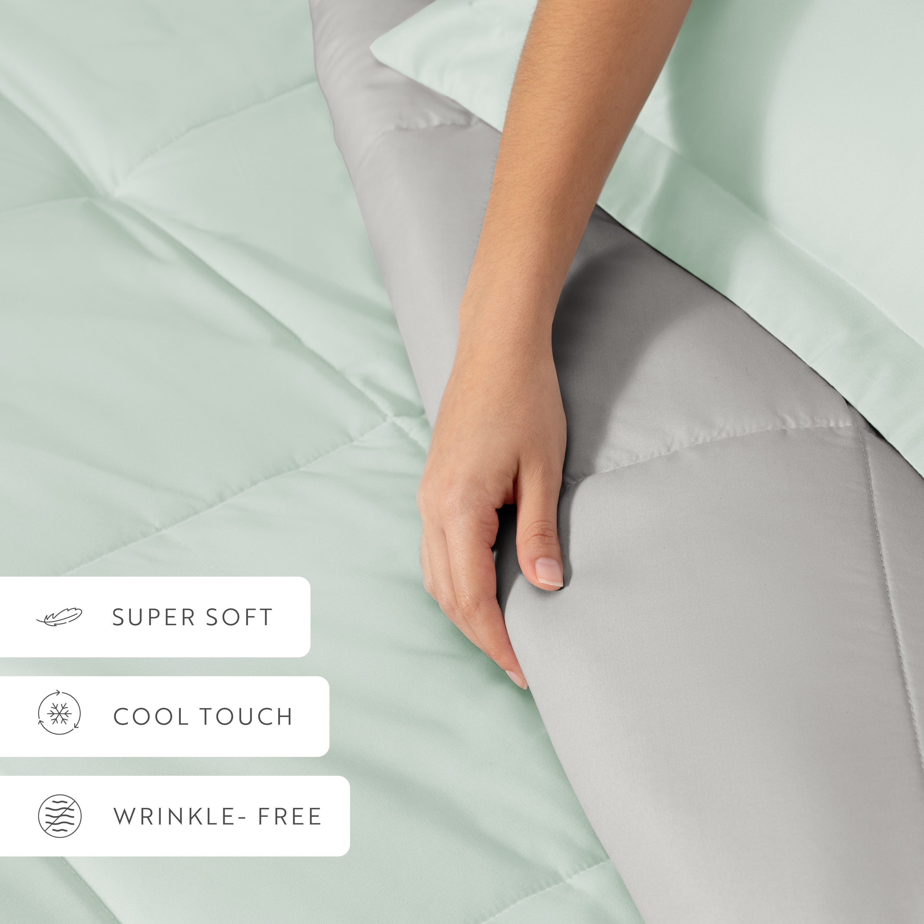 Lightweight All Season Reversible Down-Alternative Comforter Set