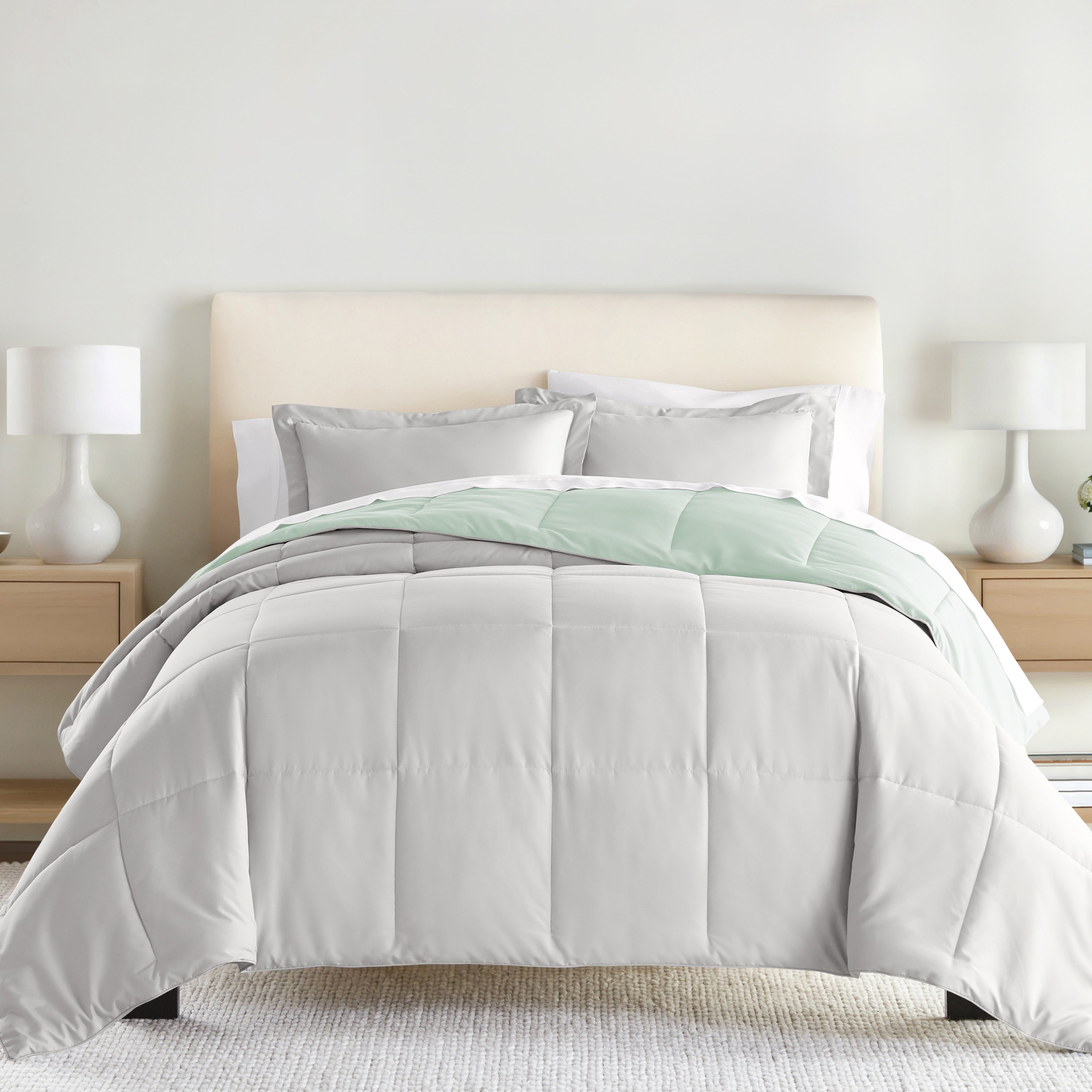 Lightweight All Season Reversible Down-Alternative Comforter Set