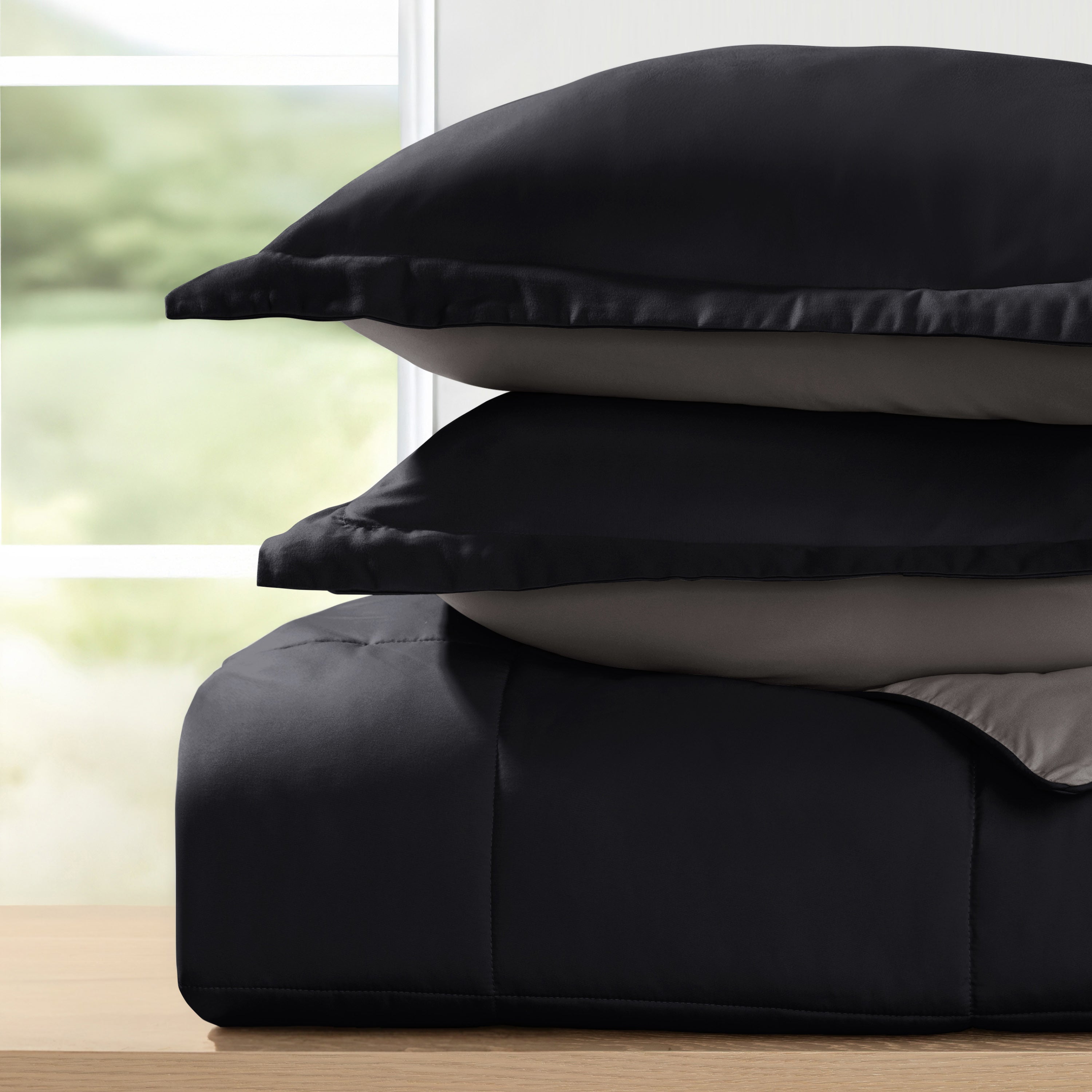 Lightweight All Season Reversible Down-Alternative Comforter Set