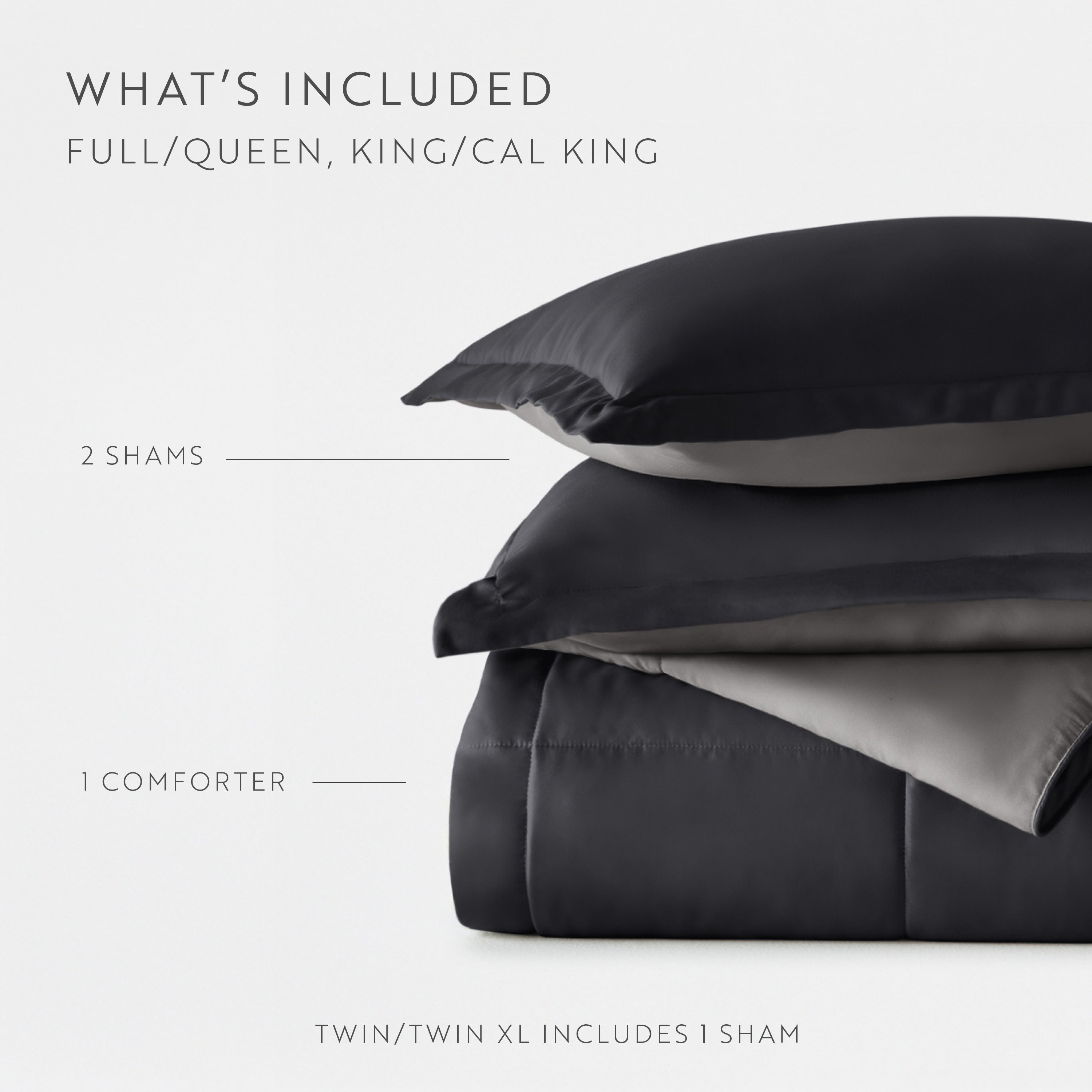 Lightweight All Season Reversible Down-Alternative Comforter Set