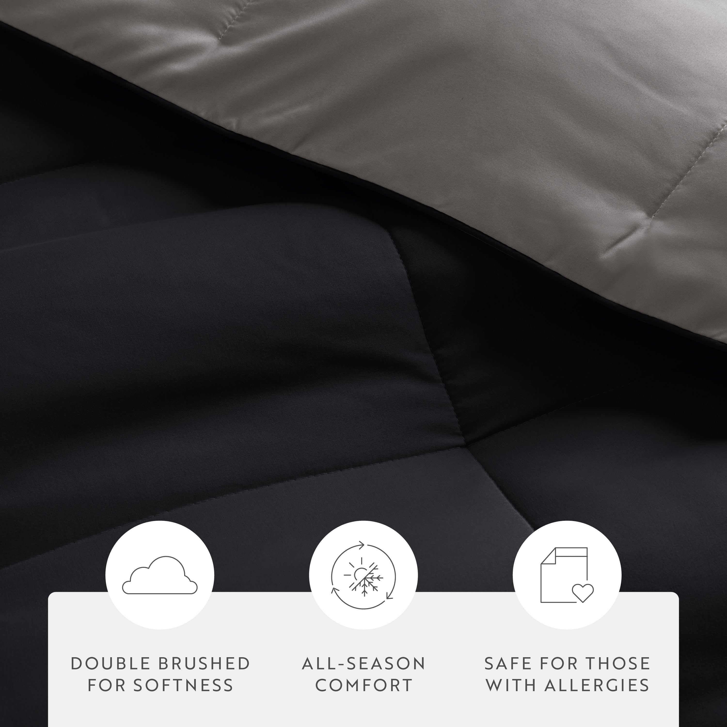 Lightweight All Season Reversible Down-Alternative Comforter Set