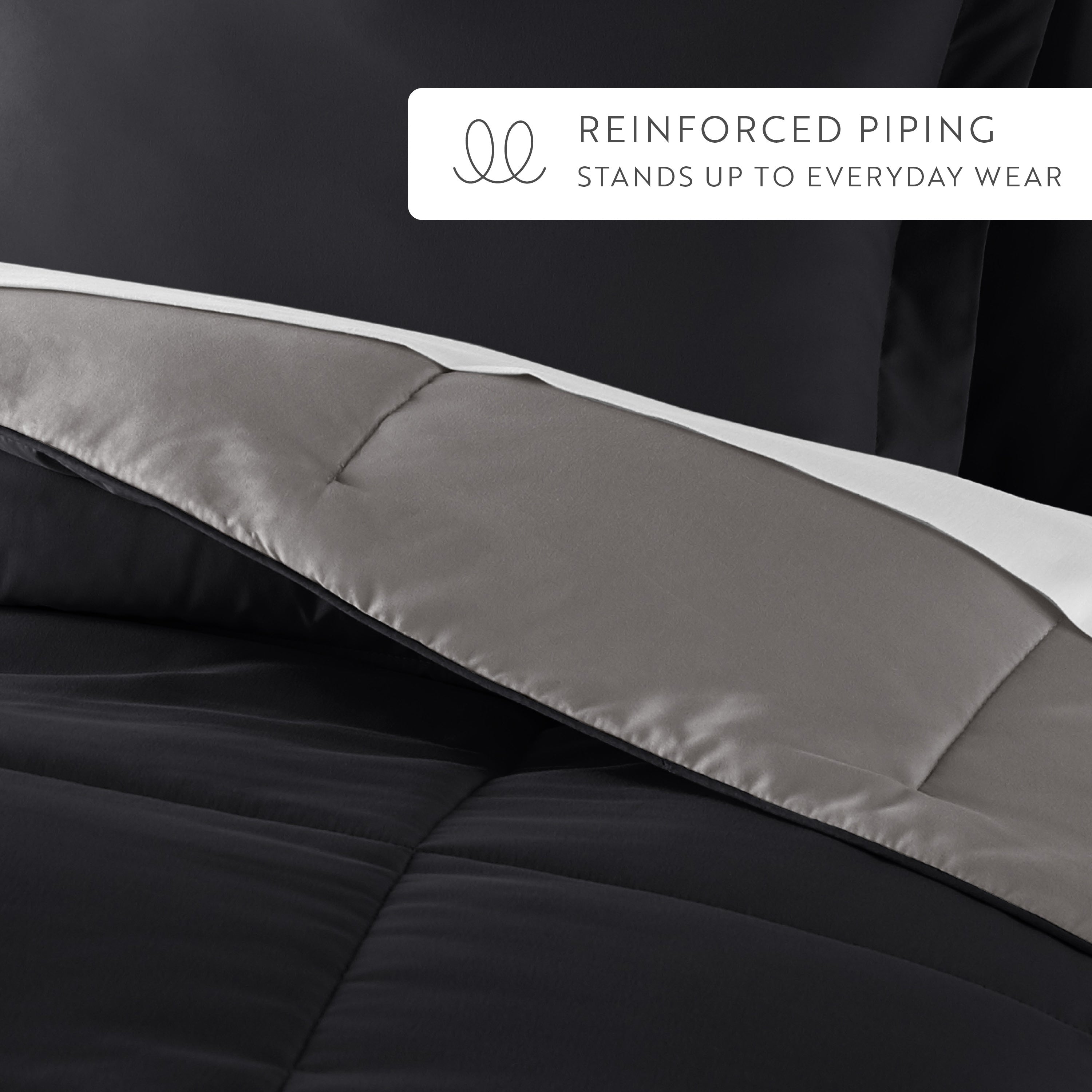 Lightweight All Season Reversible Down-Alternative Comforter Set