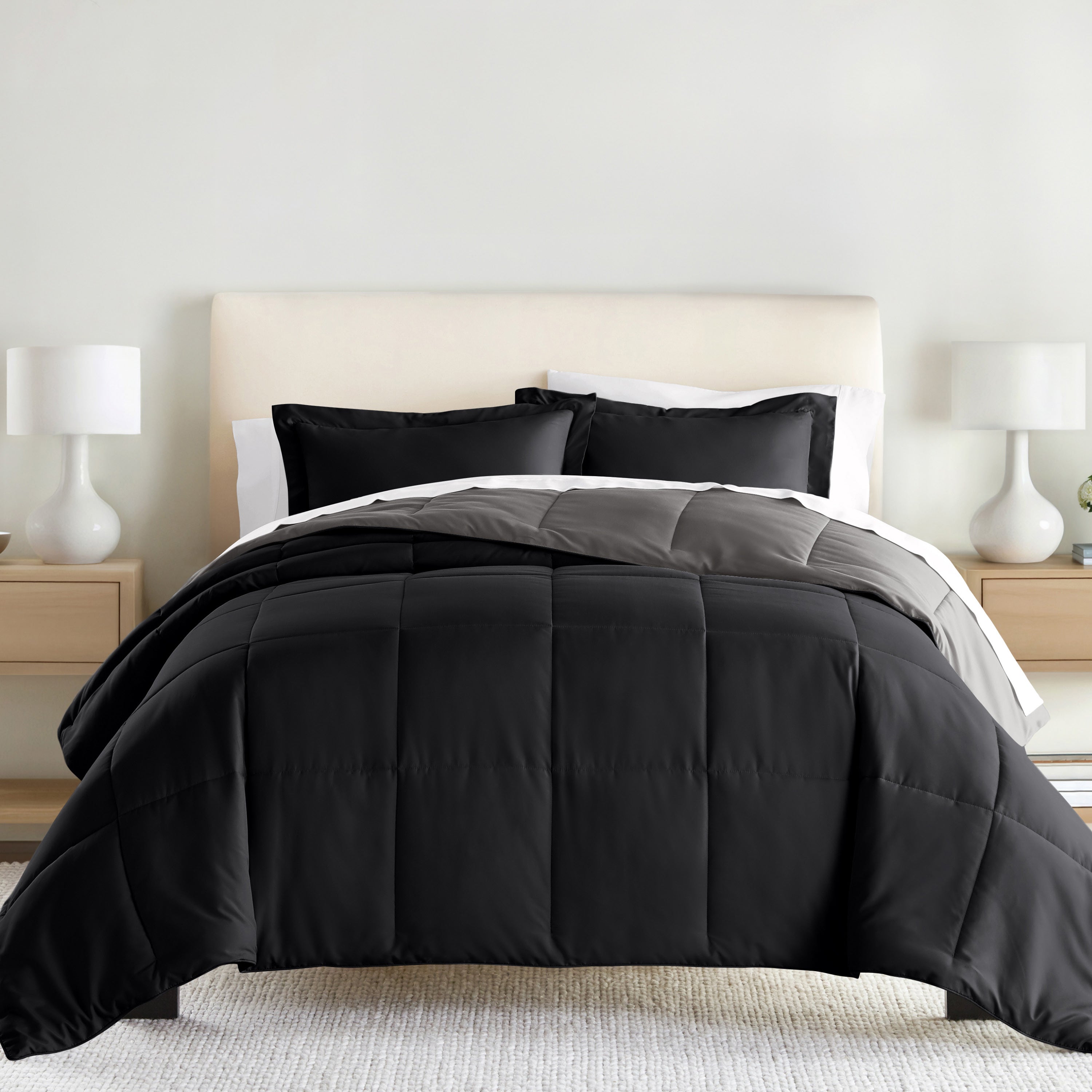 Lightweight All Season Reversible Down-Alternative Comforter Set