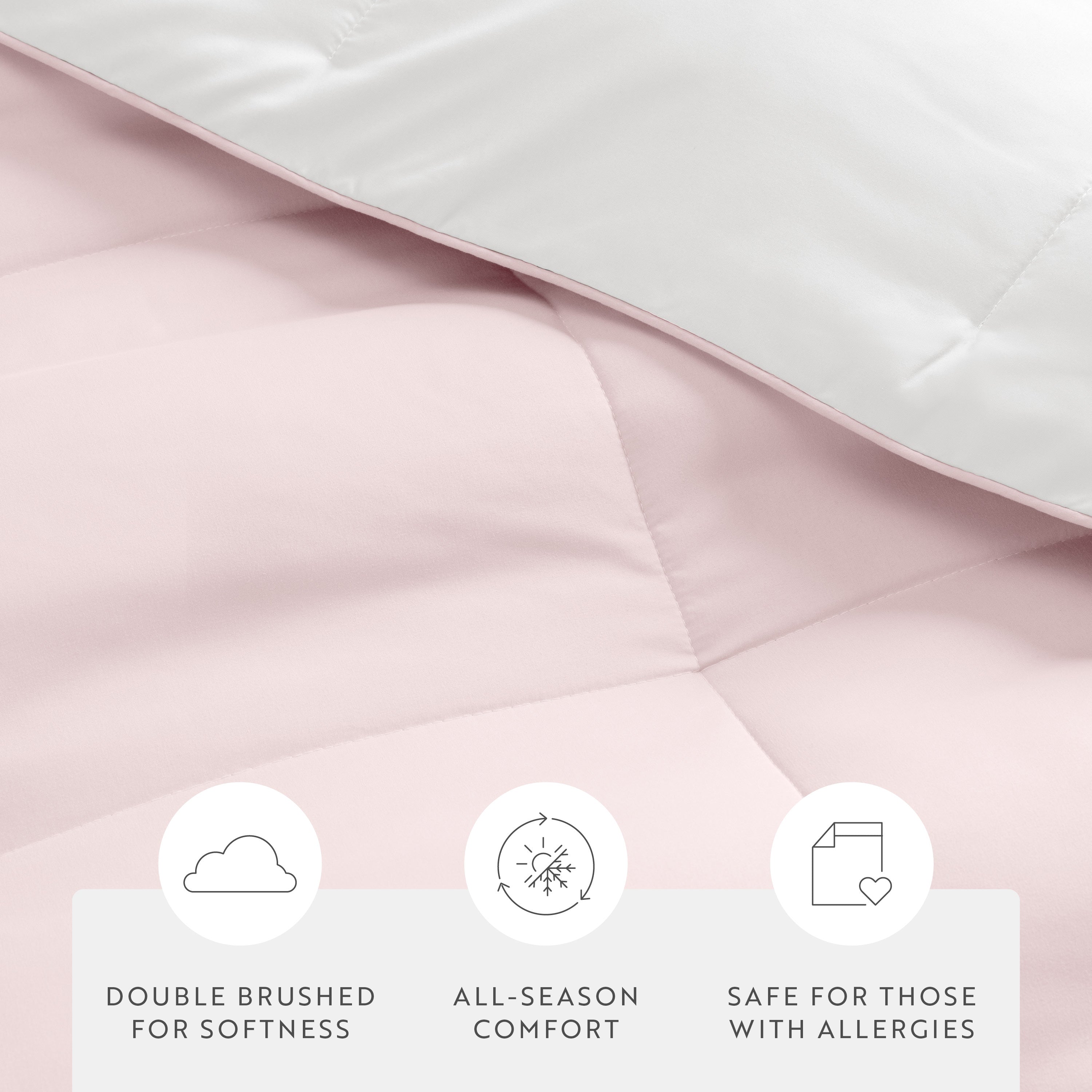 Lightweight All Season Reversible Down-Alternative Comforter Set