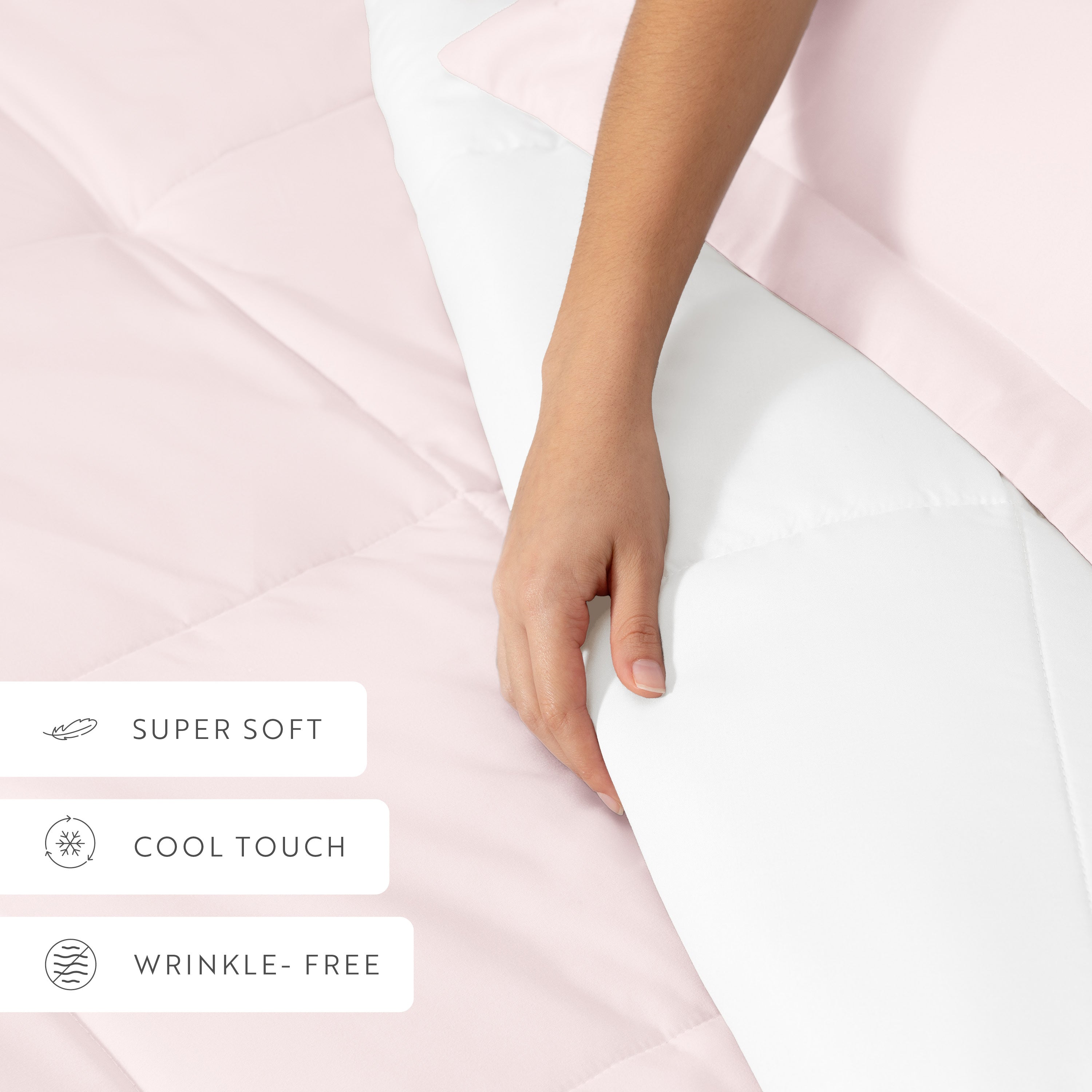 Lightweight All Season Reversible Down-Alternative Comforter Set