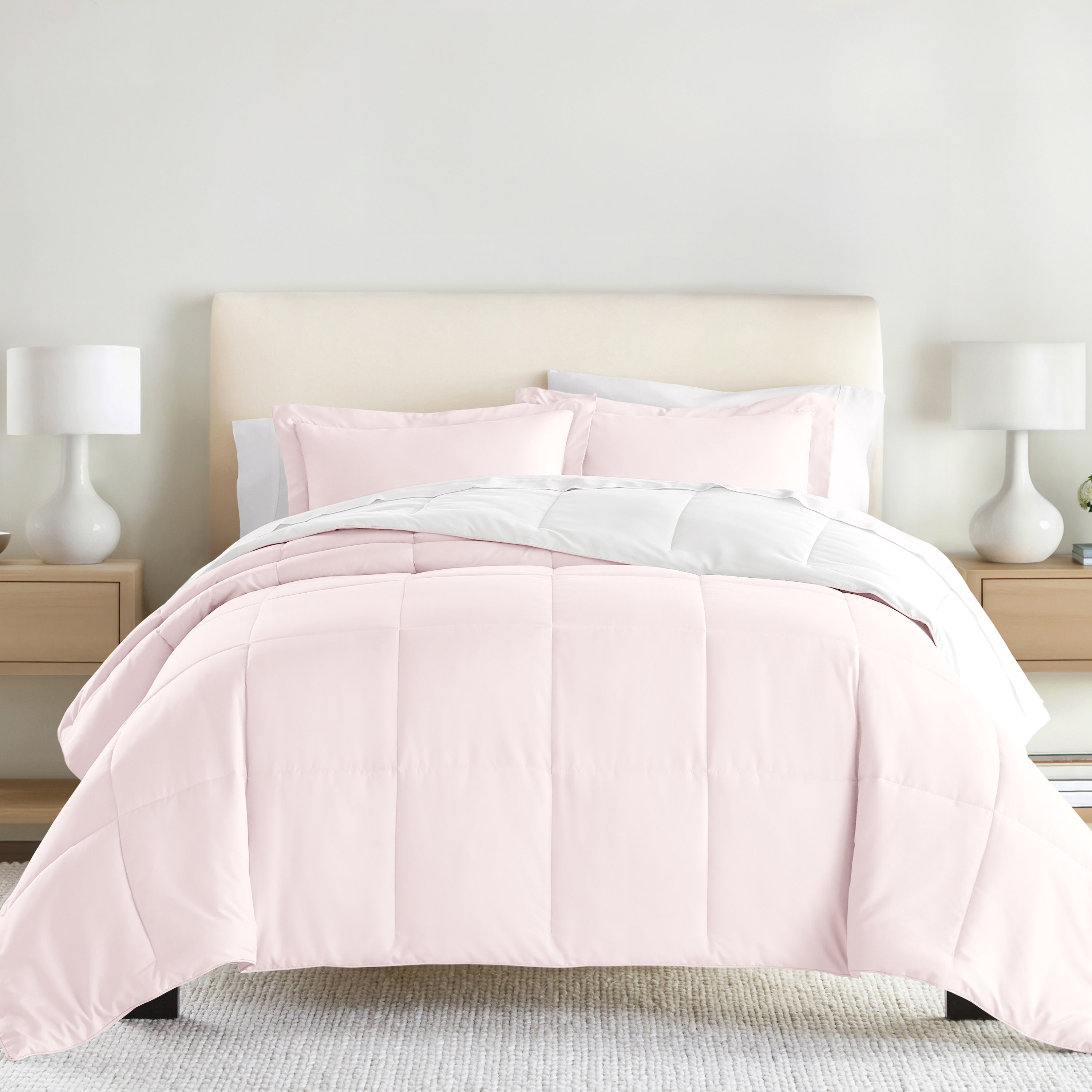 Lightweight All Season Reversible Down-Alternative Comforter Set