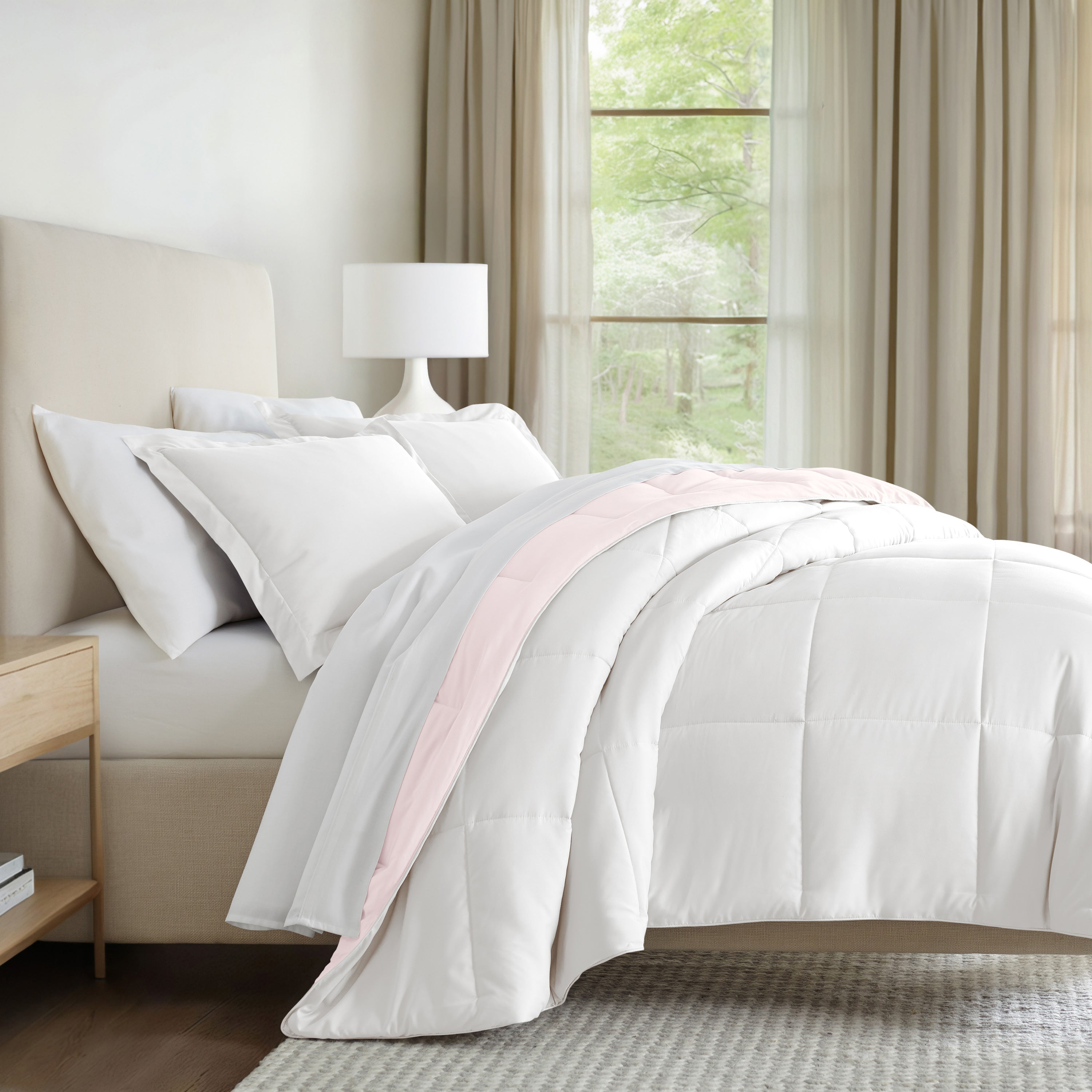 Lightweight All Season Reversible Down-Alternative Comforter Set