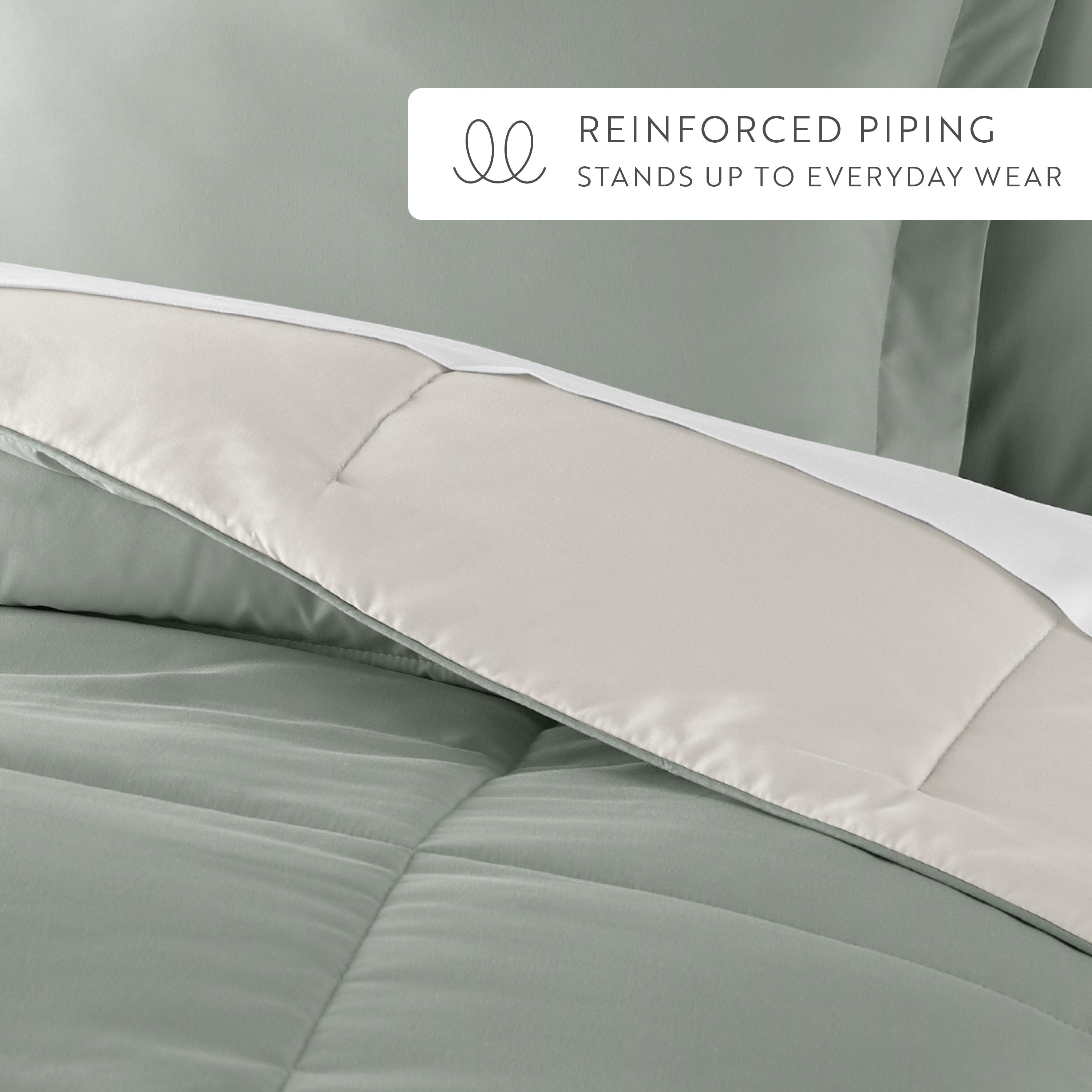 Lightweight All Season Reversible Down-Alternative Comforter Set