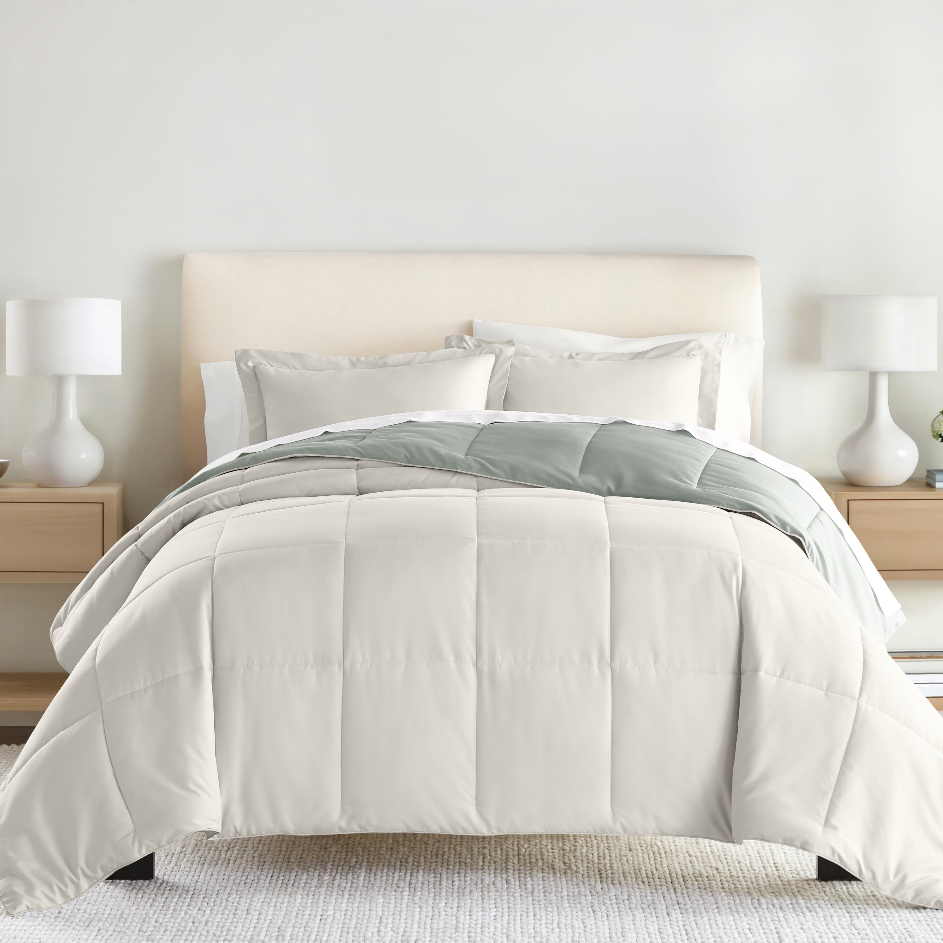 Lightweight All Season Reversible Down-Alternative Comforter Set
