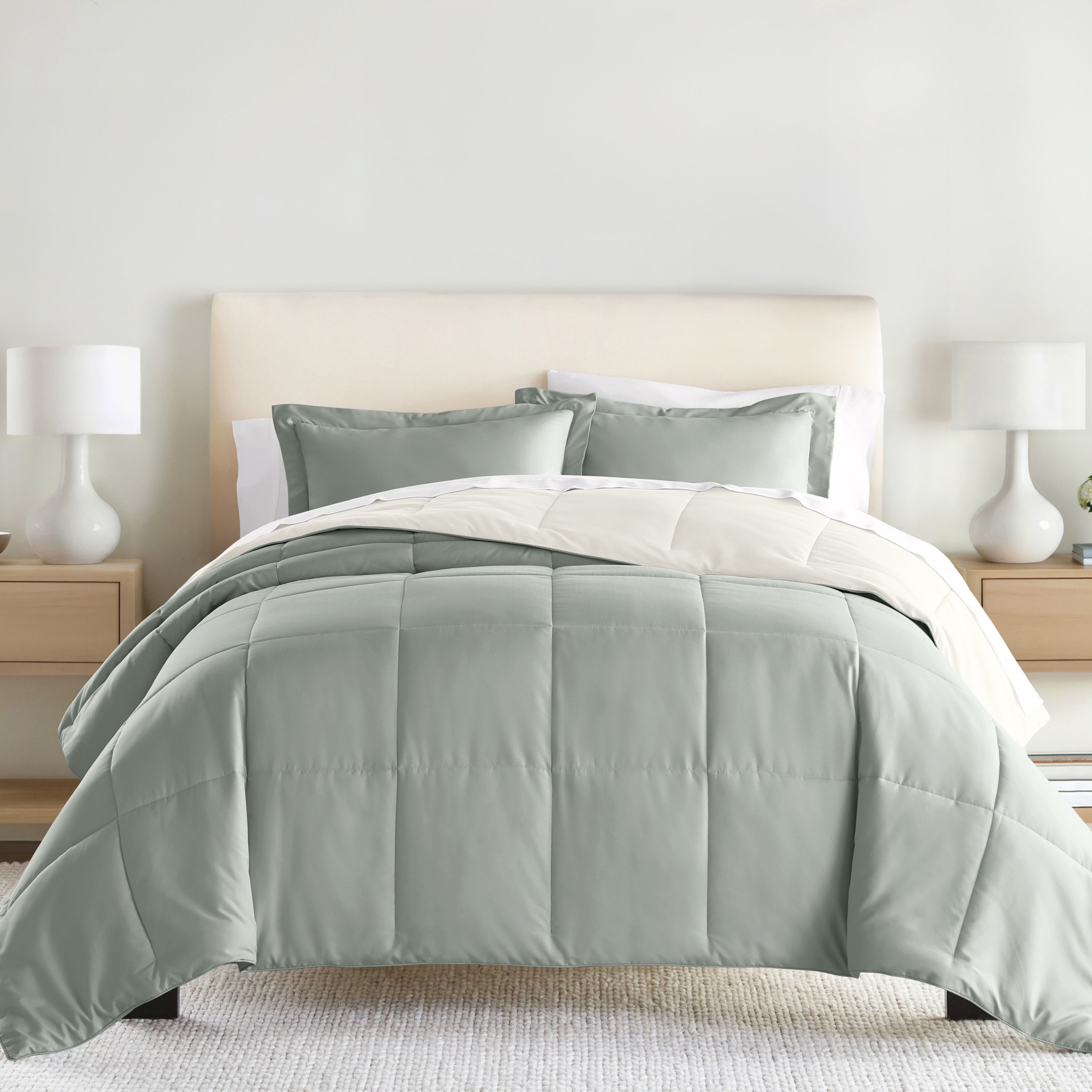 Lightweight All Season Reversible Down-Alternative Comforter Set