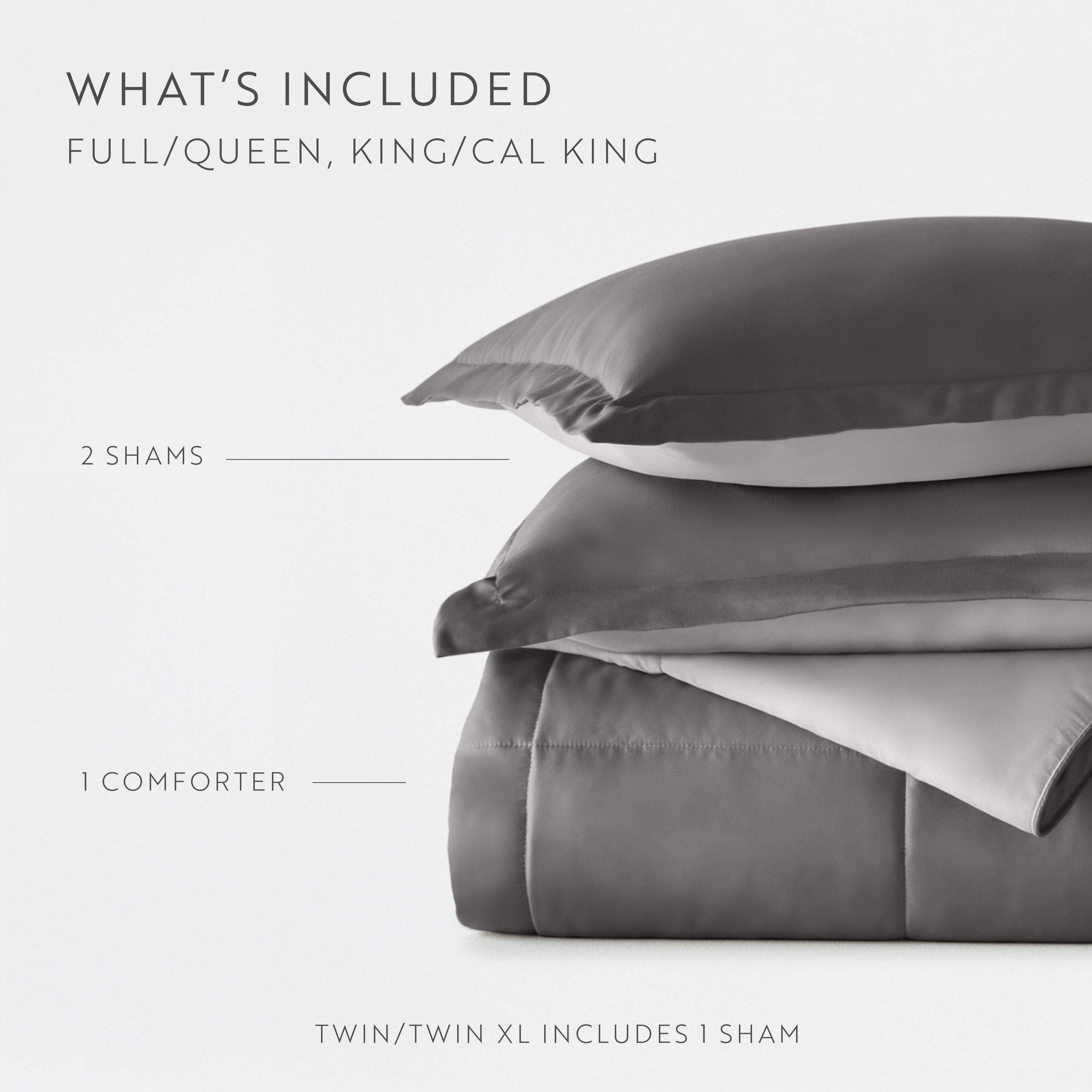 Lightweight All Season Reversible Down-Alternative Comforter Set