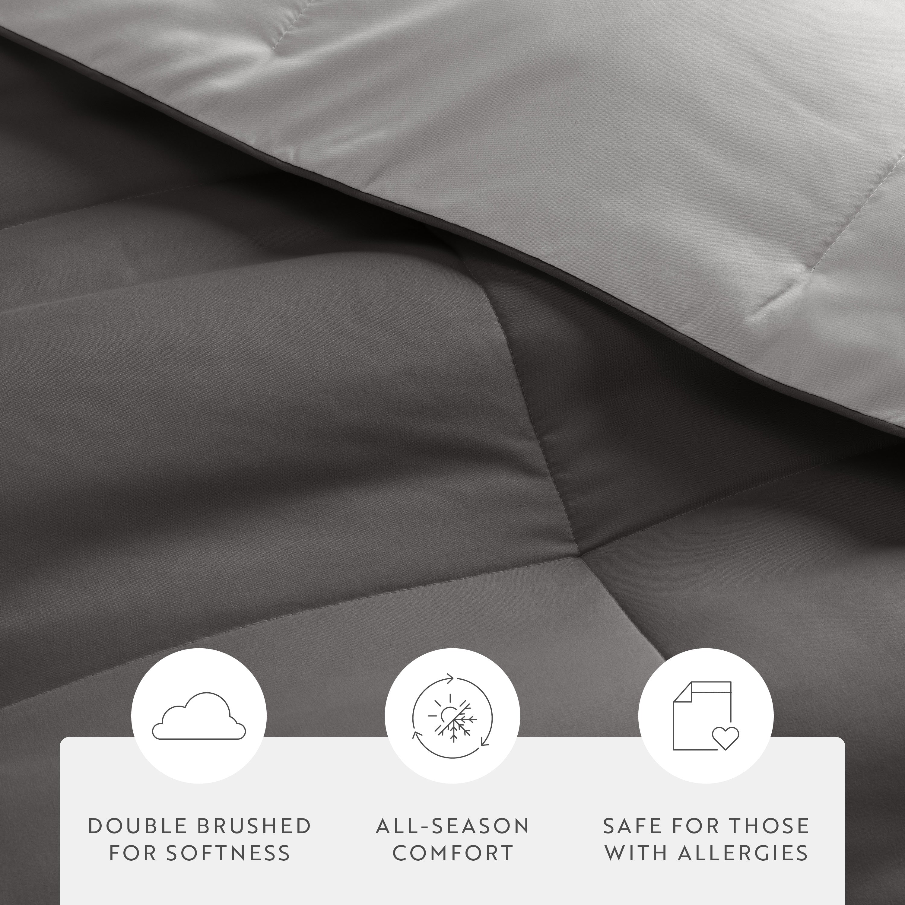 Lightweight All Season Reversible Down-Alternative Comforter Set