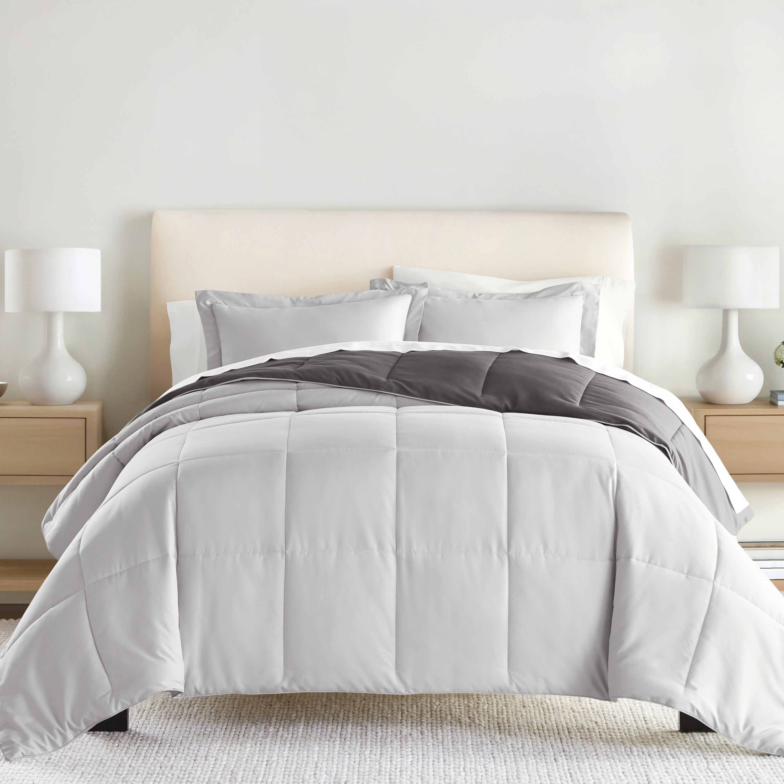 Lightweight All Season Reversible Down-Alternative Comforter Set