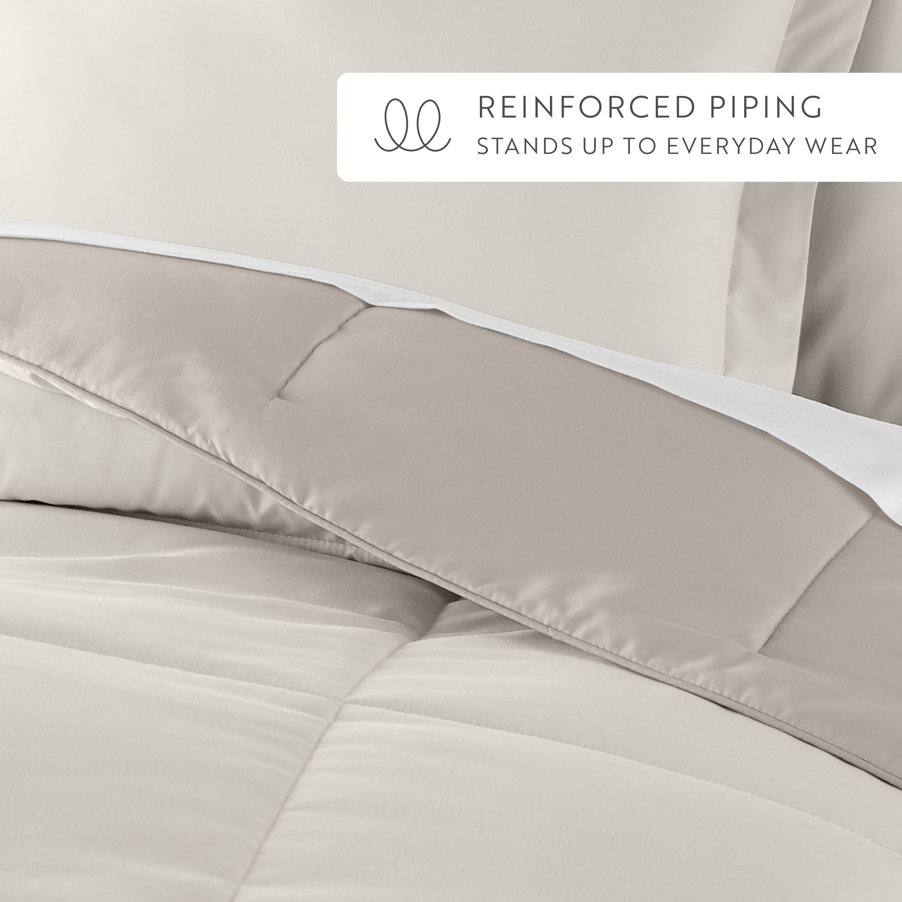 Lightweight All Season Reversible Down-Alternative Comforter Set