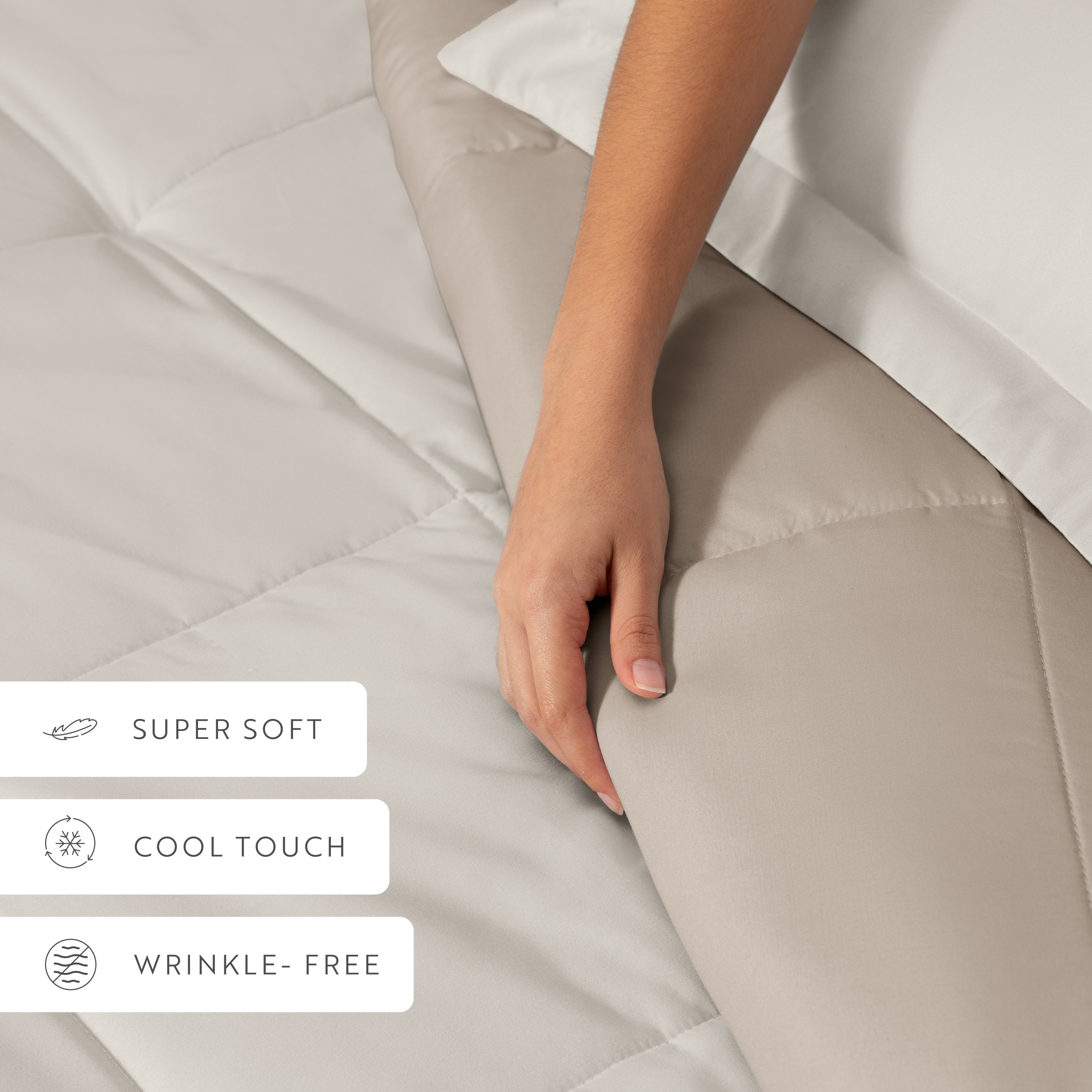 Lightweight All Season Reversible Down-Alternative Comforter Set