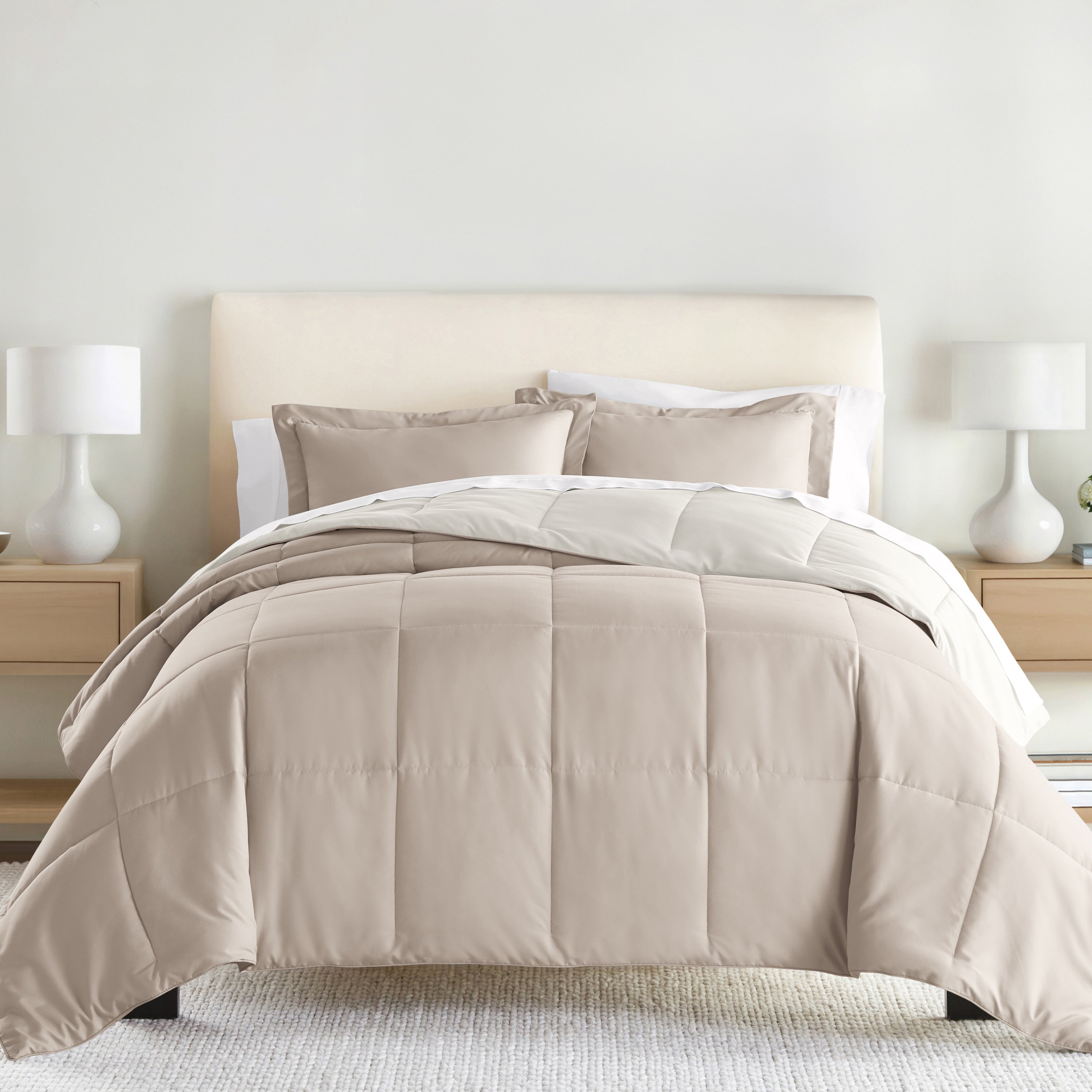 Lightweight All Season Reversible Down-Alternative Comforter Set