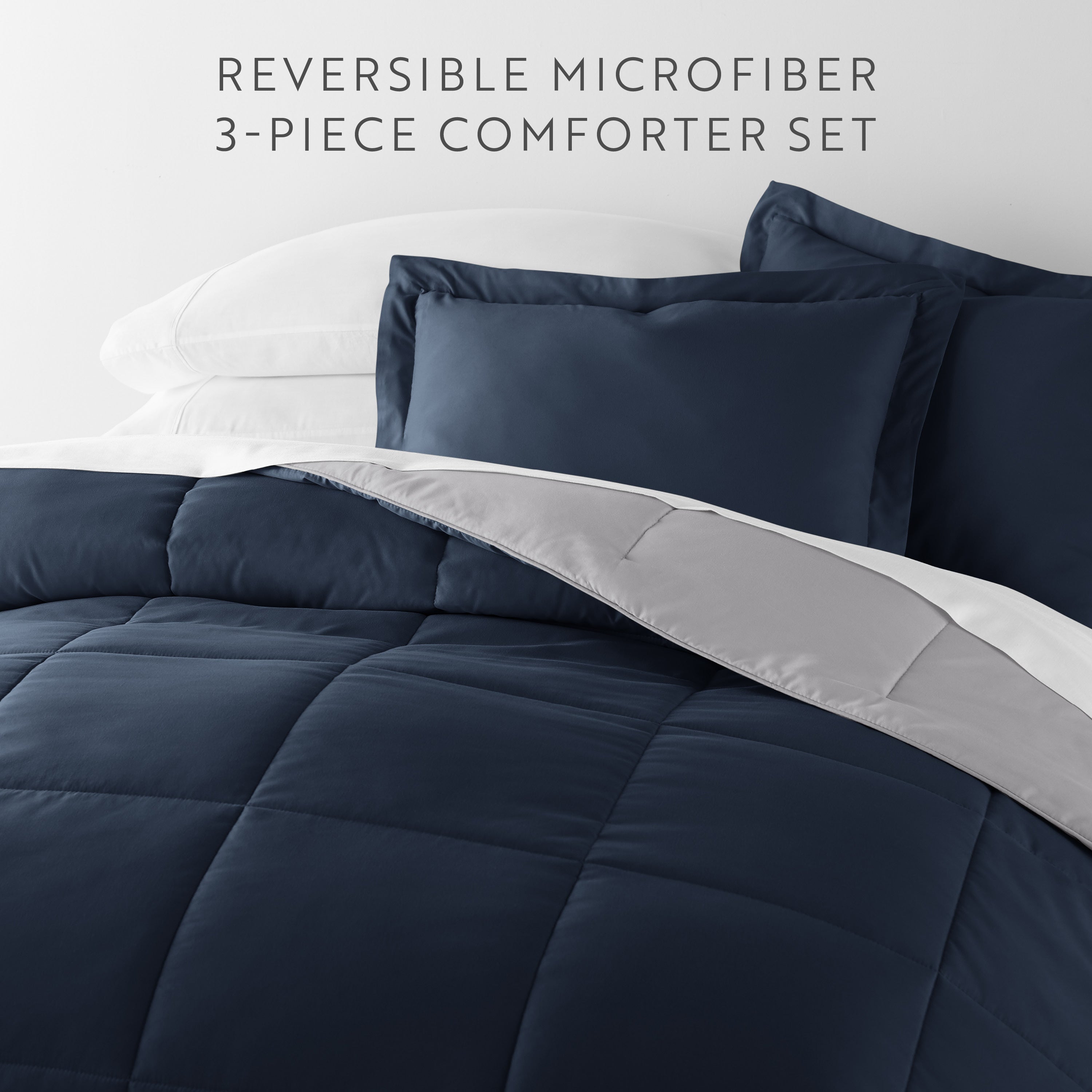 Lightweight All Season Reversible Down-Alternative Comforter Set