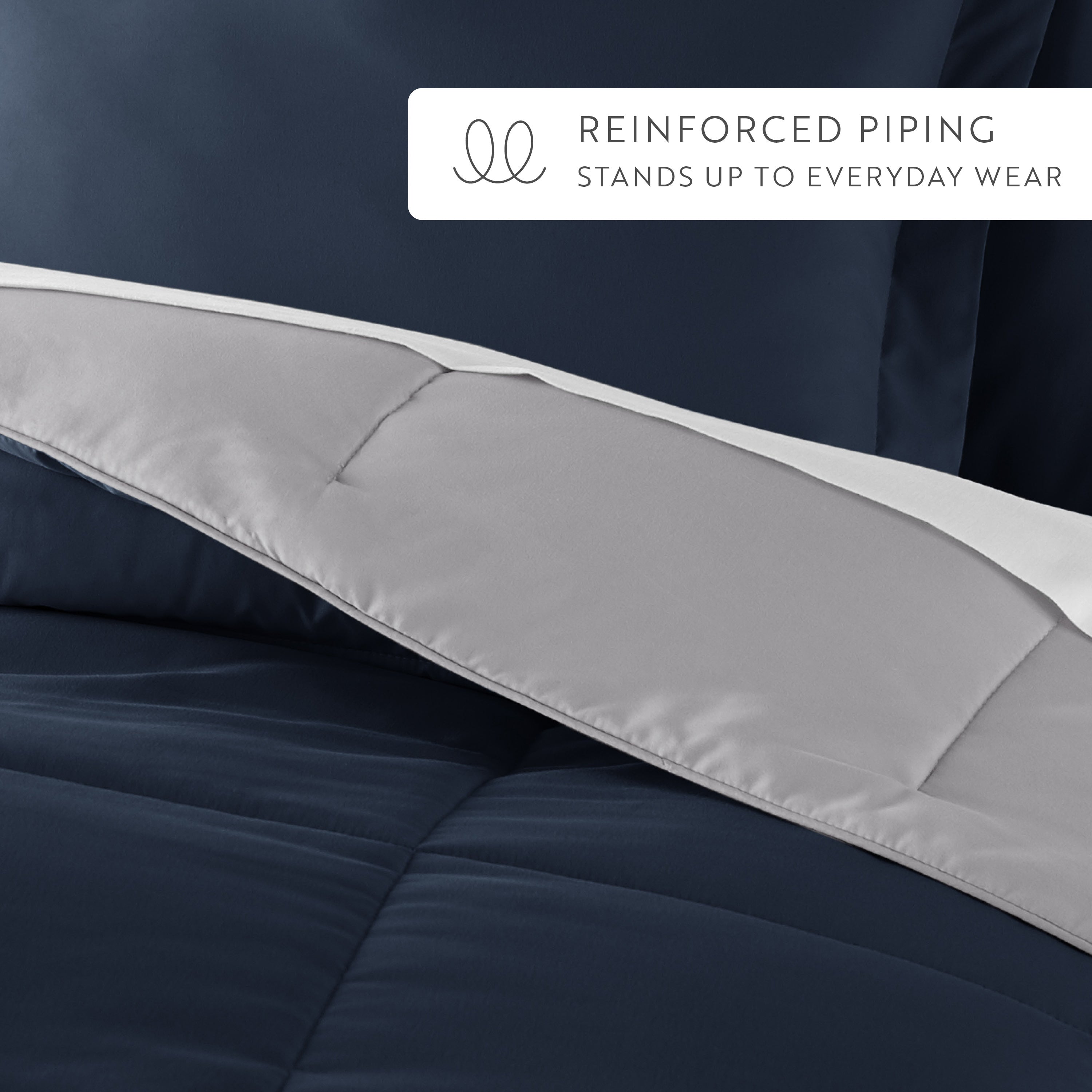 Lightweight All Season Reversible Down-Alternative Comforter Set