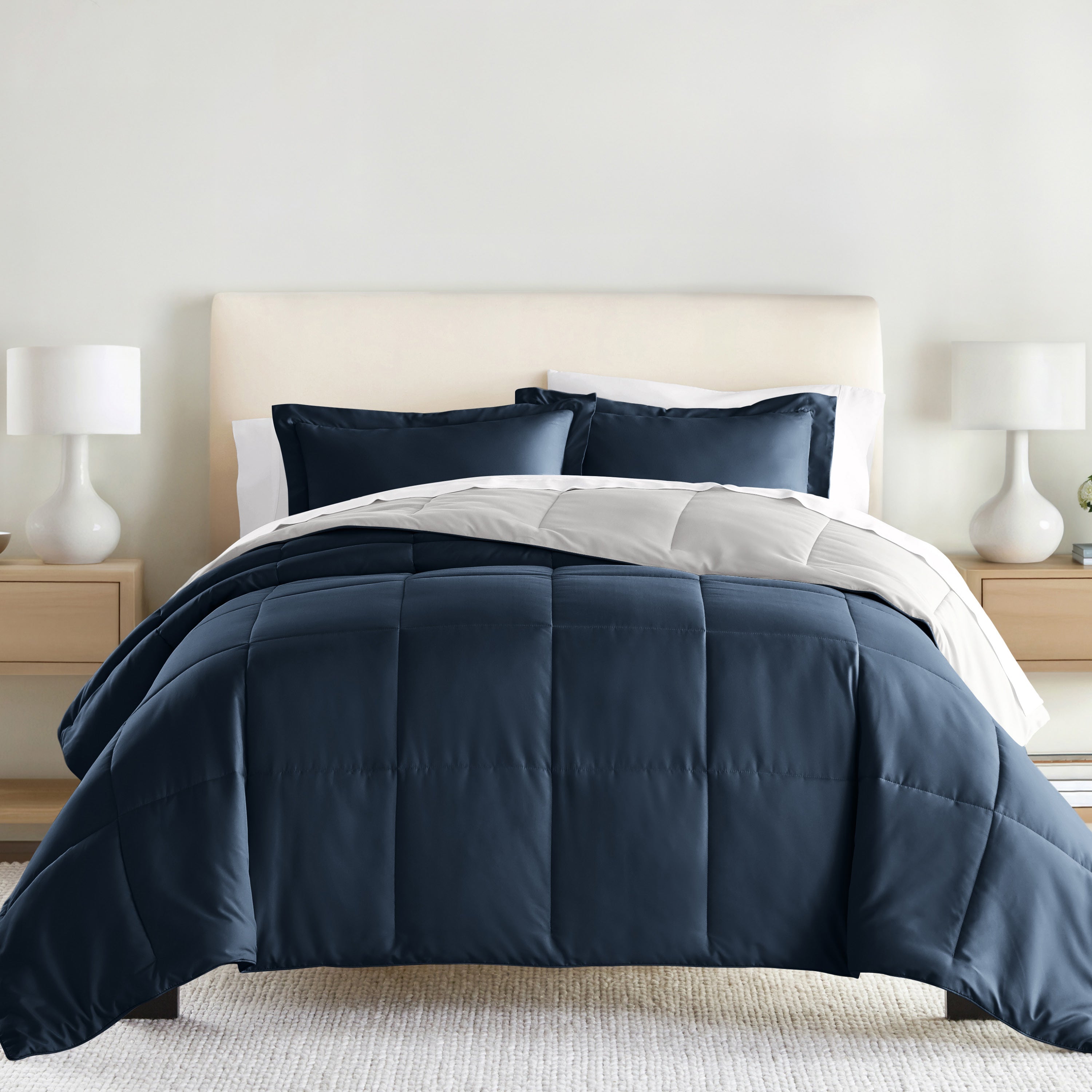 Lightweight All Season Reversible Down-Alternative Comforter Set