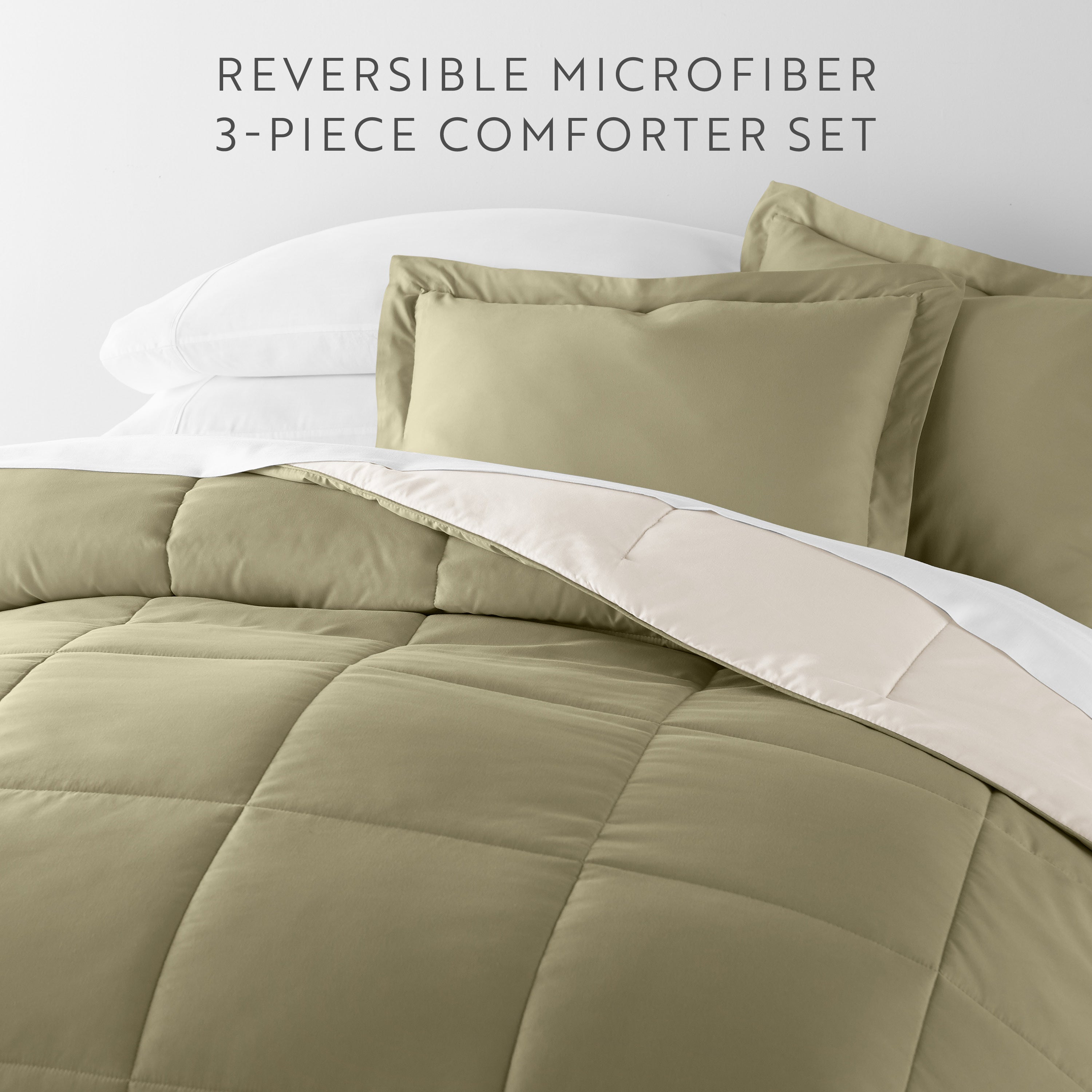 Lightweight All Season Reversible Down-Alternative Comforter Set